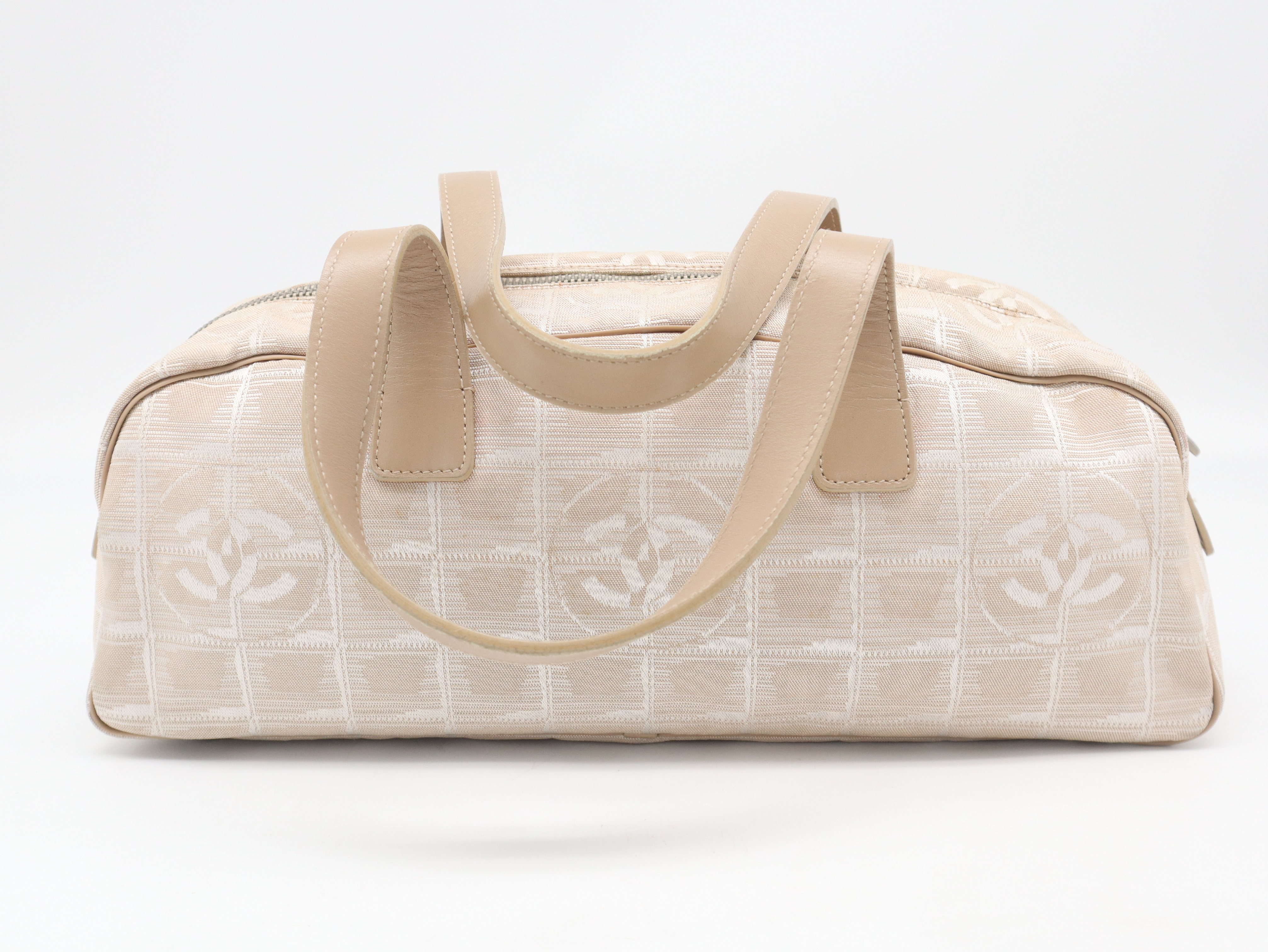 New Travel Line Handbag, Canvas and Leather, Beige, Seal, 6845327 Handbag — view 2