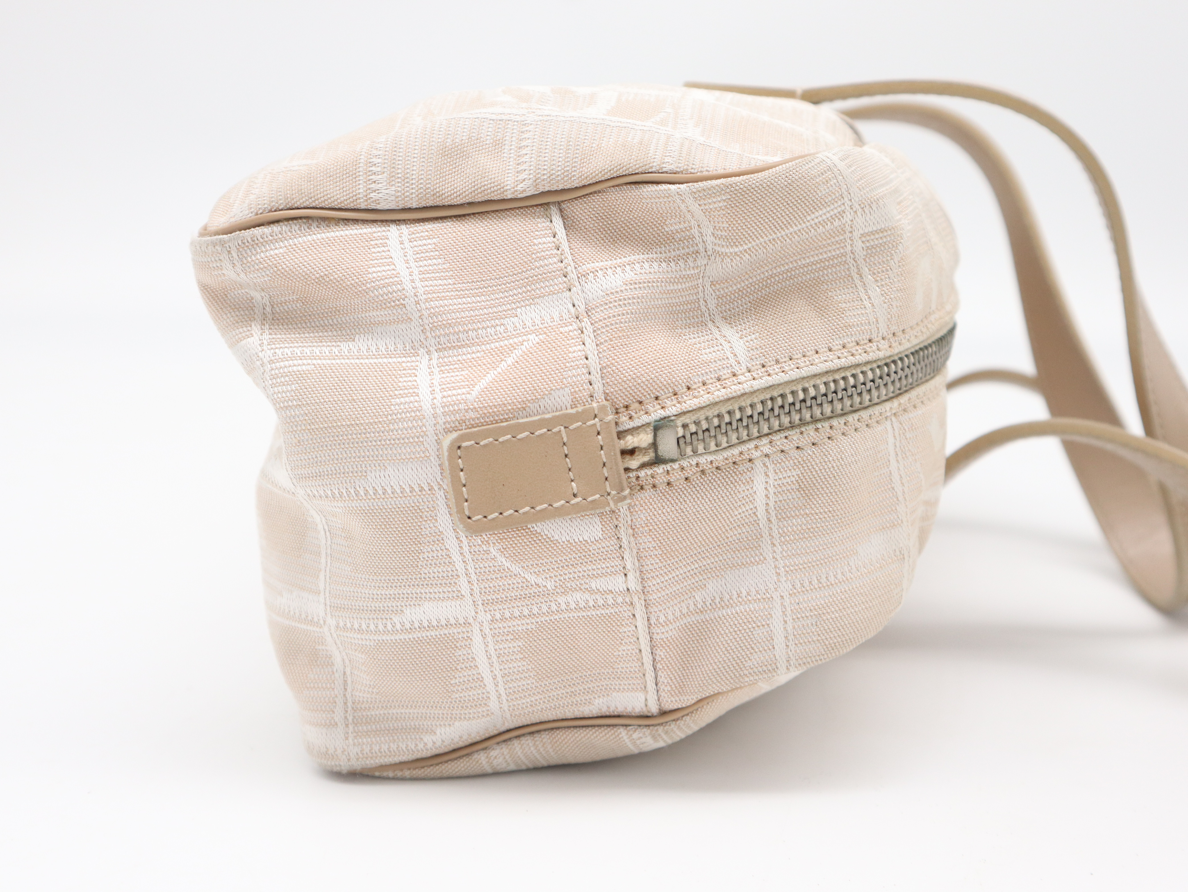 New Travel Line Handbag, Canvas and Leather, Beige, Seal, 6845327 Handbag — view 4