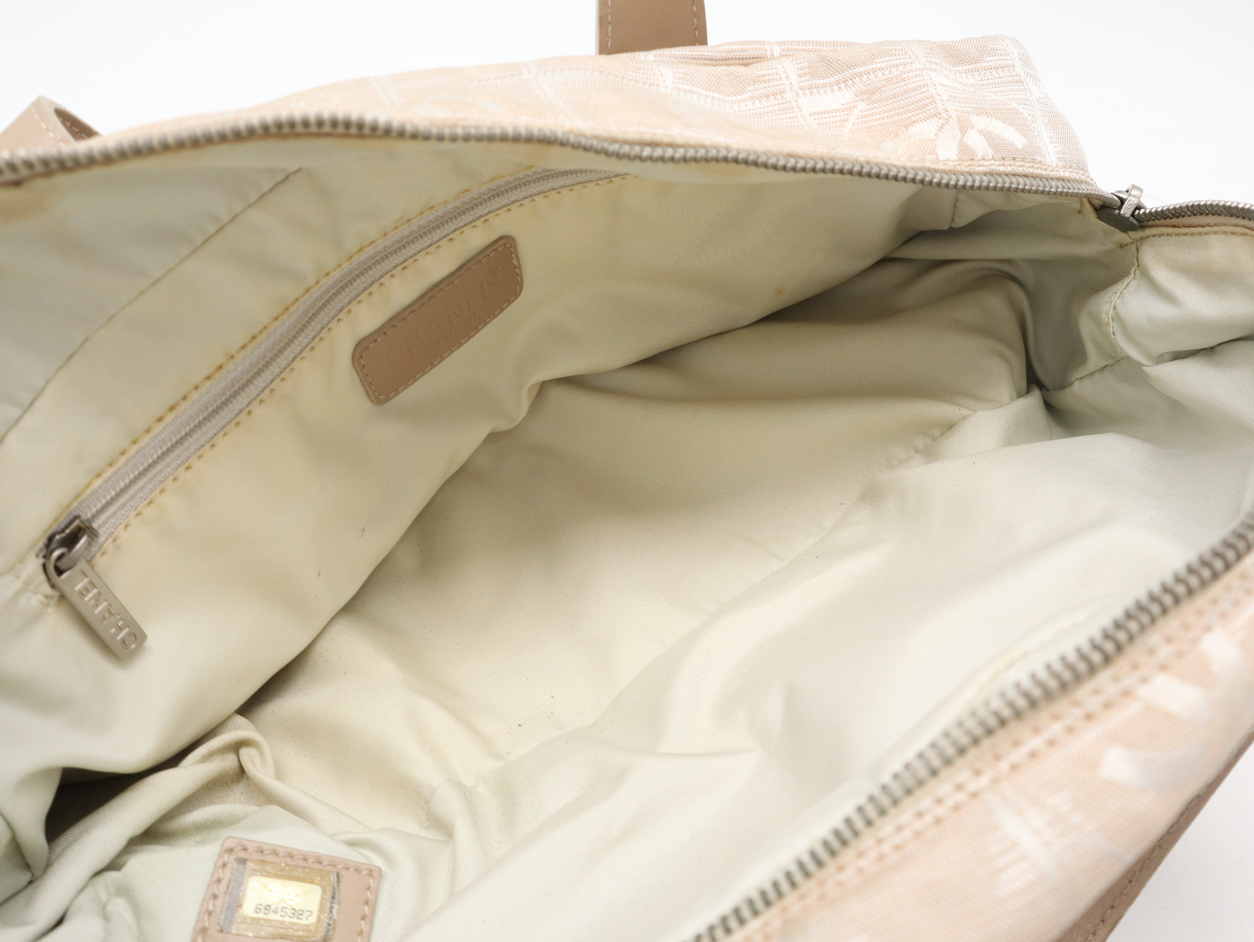 New Travel Line Handbag, Canvas and Leather, Beige, Seal, 6845327 Handbag — view 10