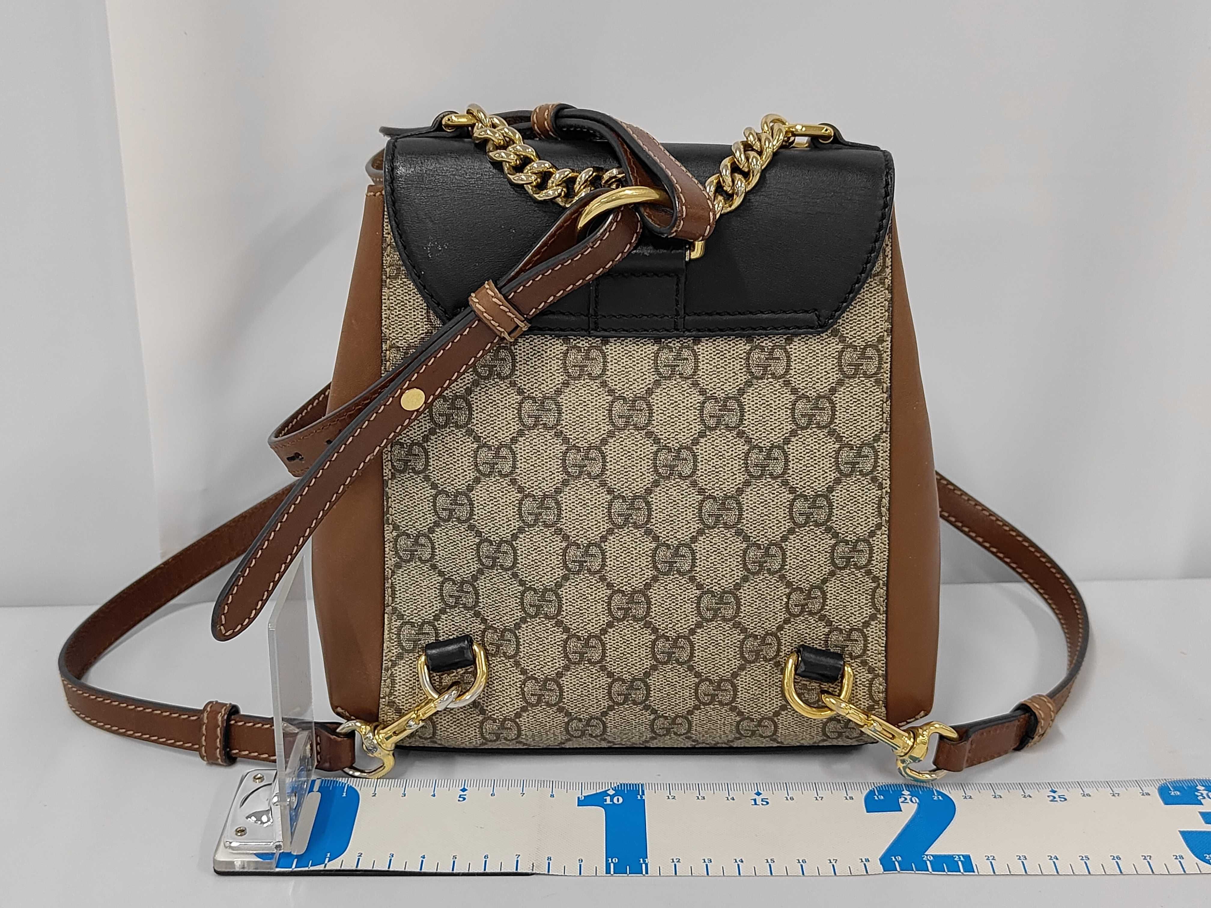 GG Supreme Padlock Backpack PVC Leather Backpack — view 2
