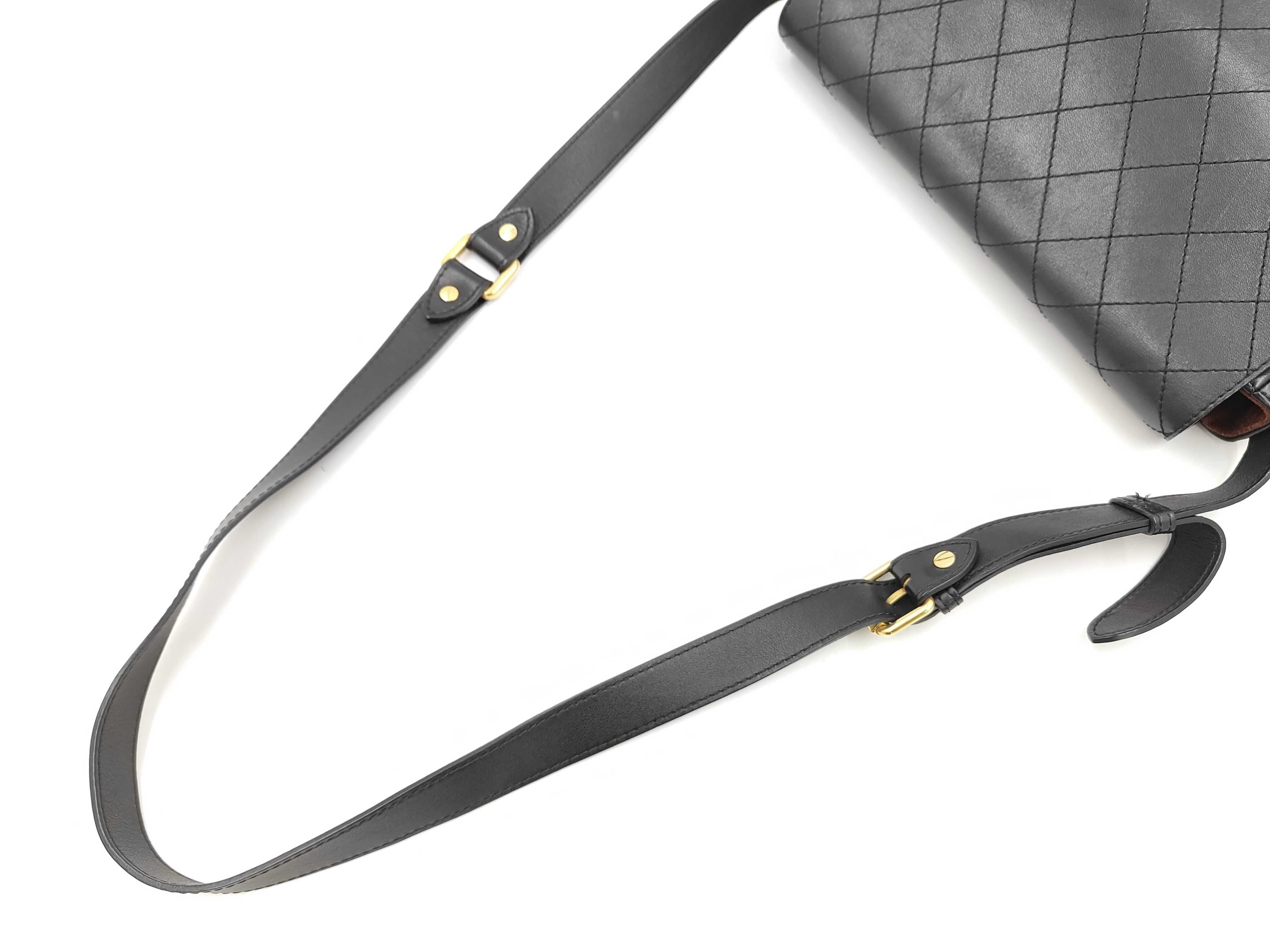 Box Calf Black Shoulder Bag (Serial Number 24) — view 3