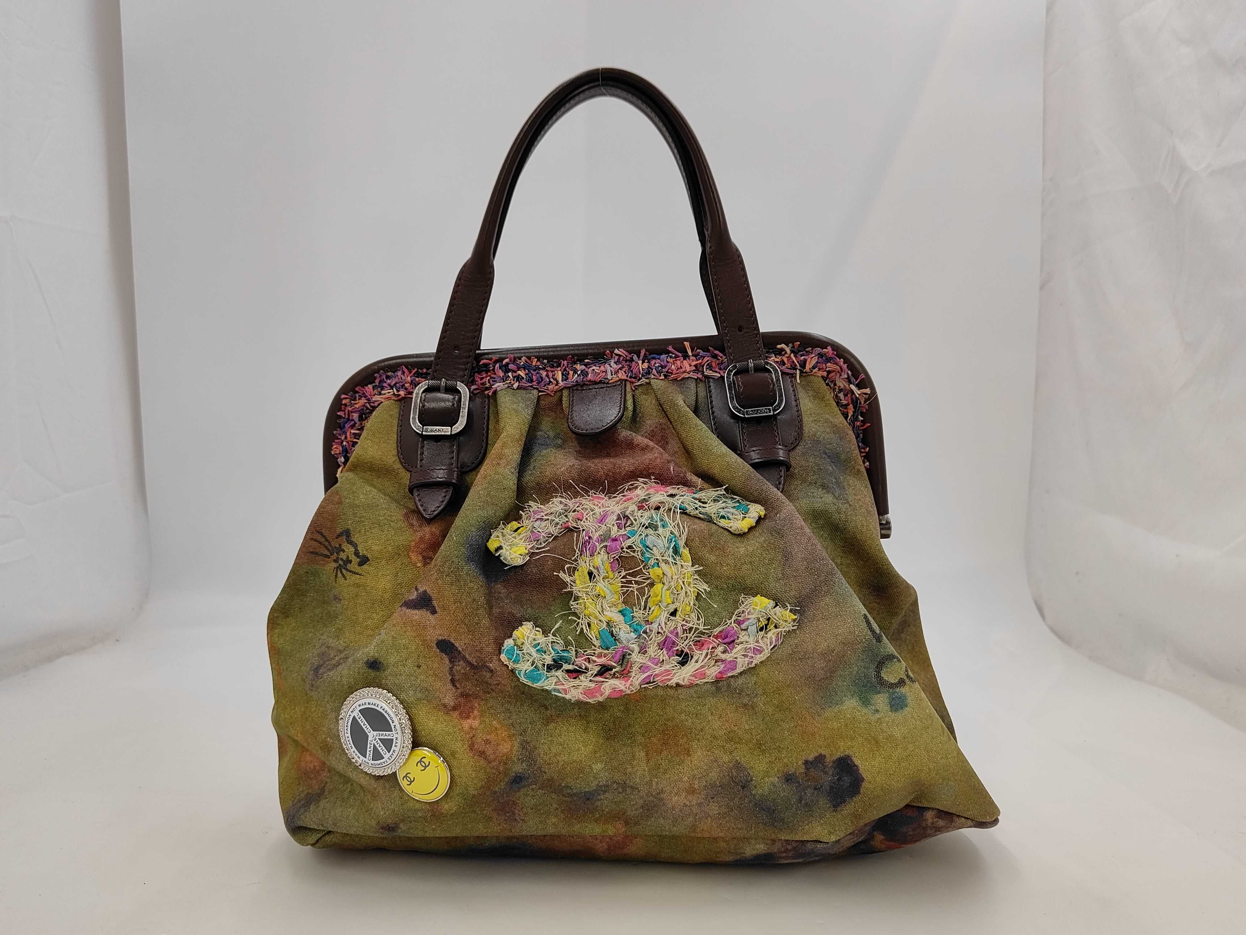 Embroidered Graffiti Handbag