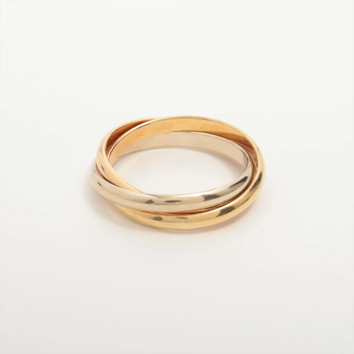 Trinity Ring 750 (Yellow Gold x Pink Gold x White Gold) 3.7g Size 49 A2943K Metal — view 2