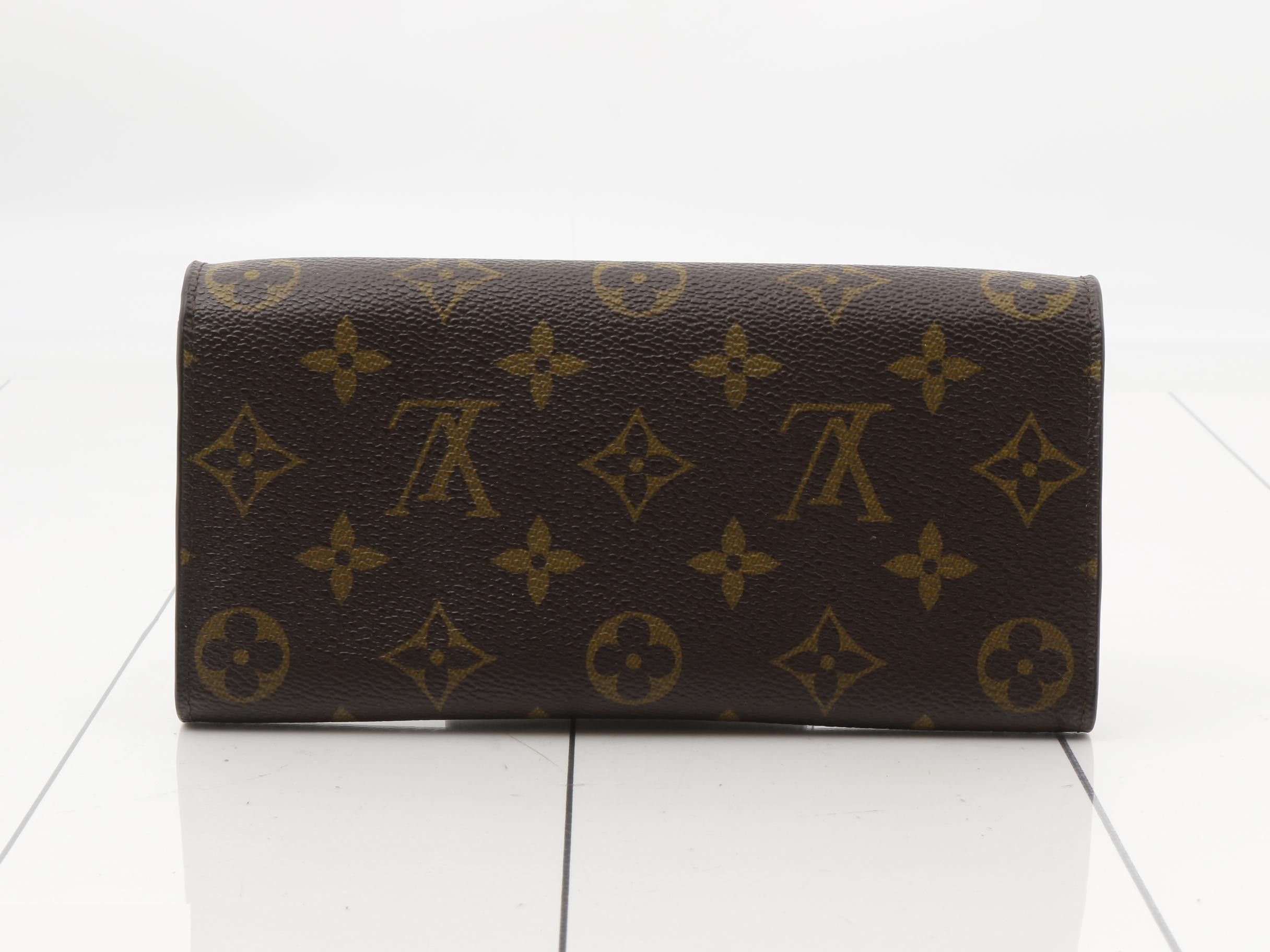 Monogram Portefeuille Emilie Fuchsia Bi-fold Long Wallet — view 2