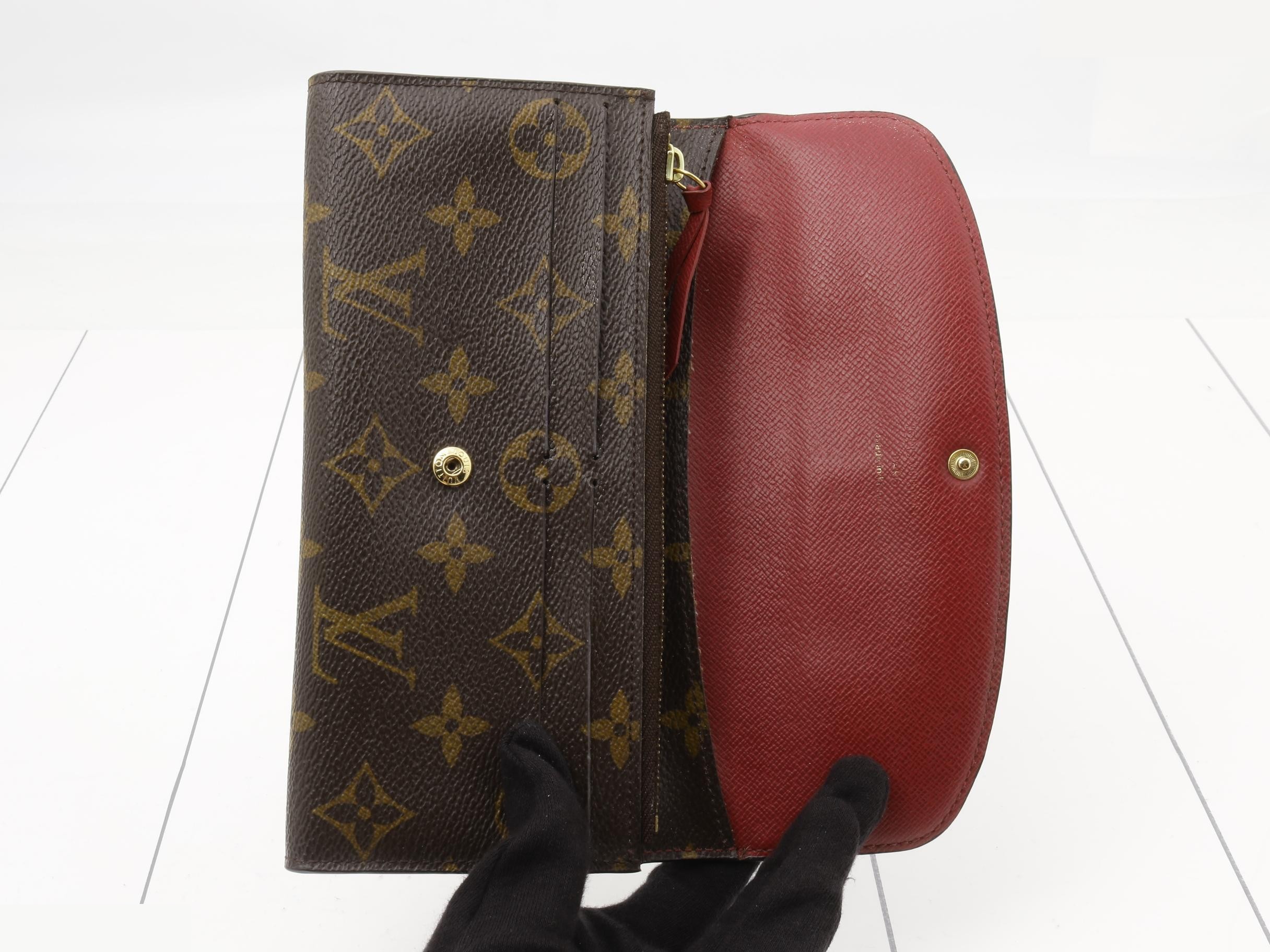Monogram Portefeuille Emilie Fuchsia Bi-fold Long Wallet — view 4