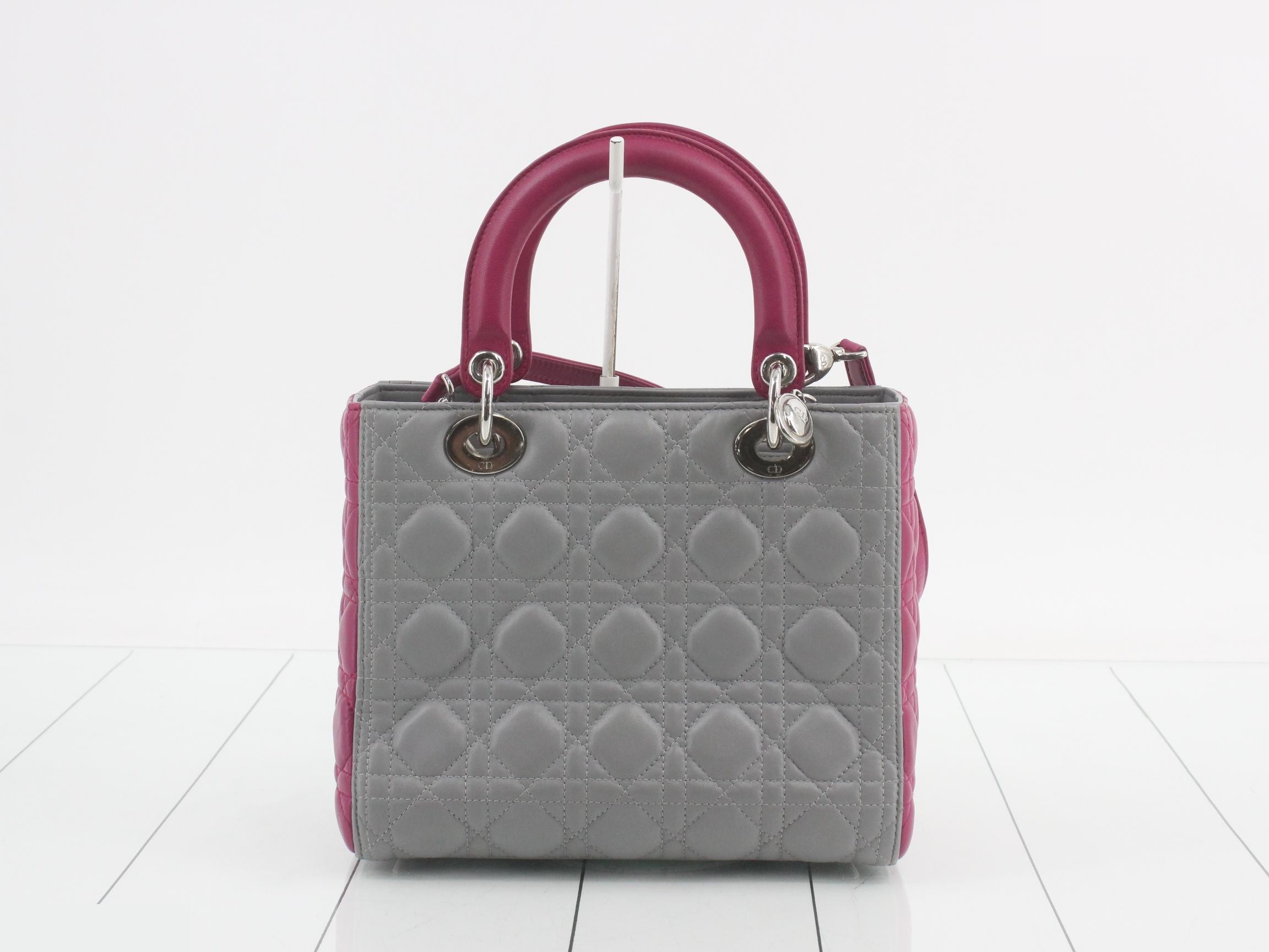 Lady Dior Cannage Lambskin 2-Way Shoulder/Handbag — view 2