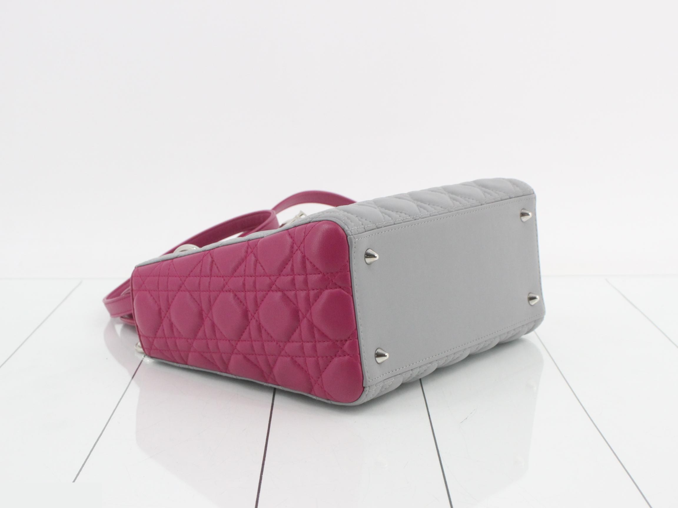 Lady Dior Cannage Lambskin 2-Way Shoulder/Handbag — view 5