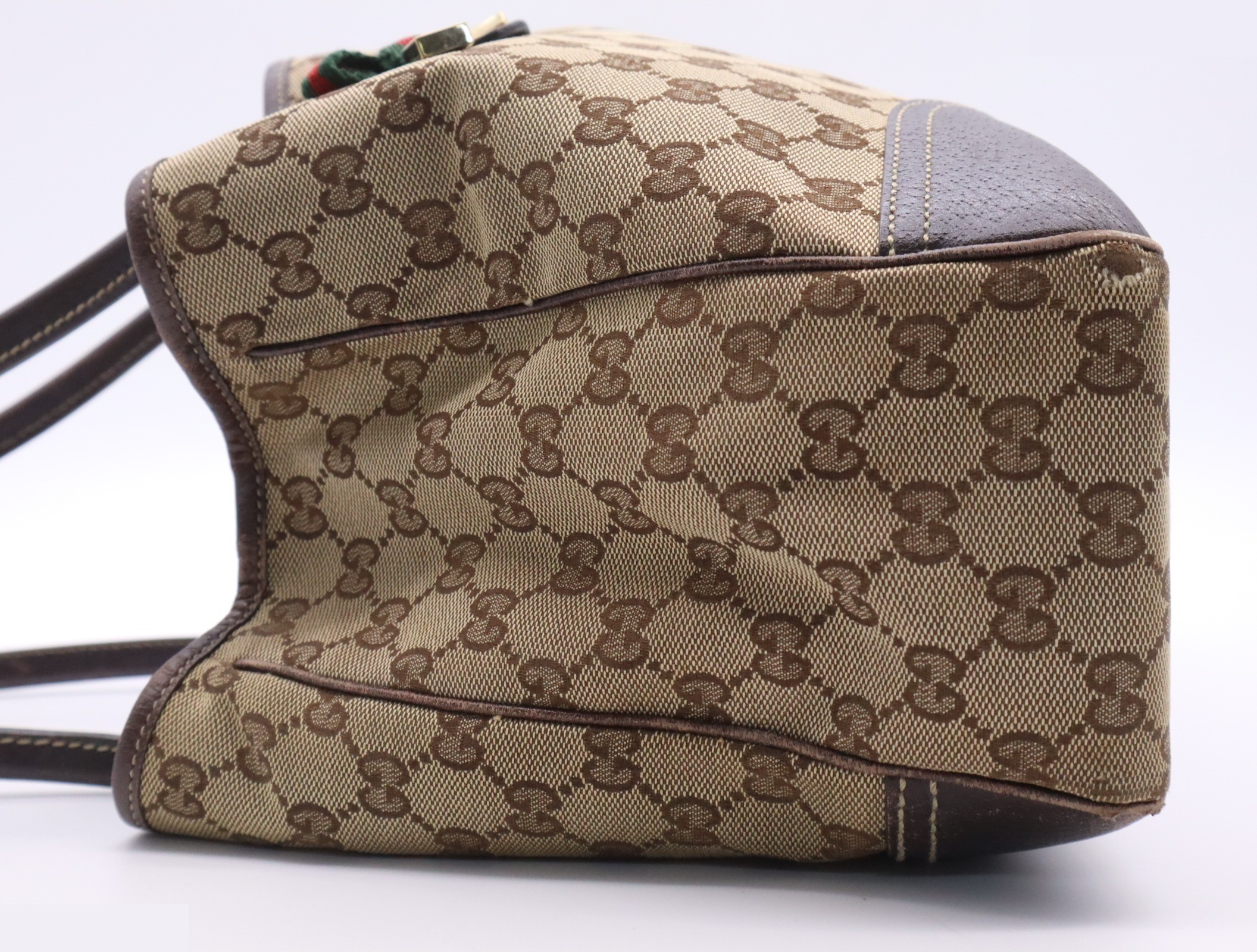 GG Canvas Princy Tote Bag - Beige/Brown — view 3