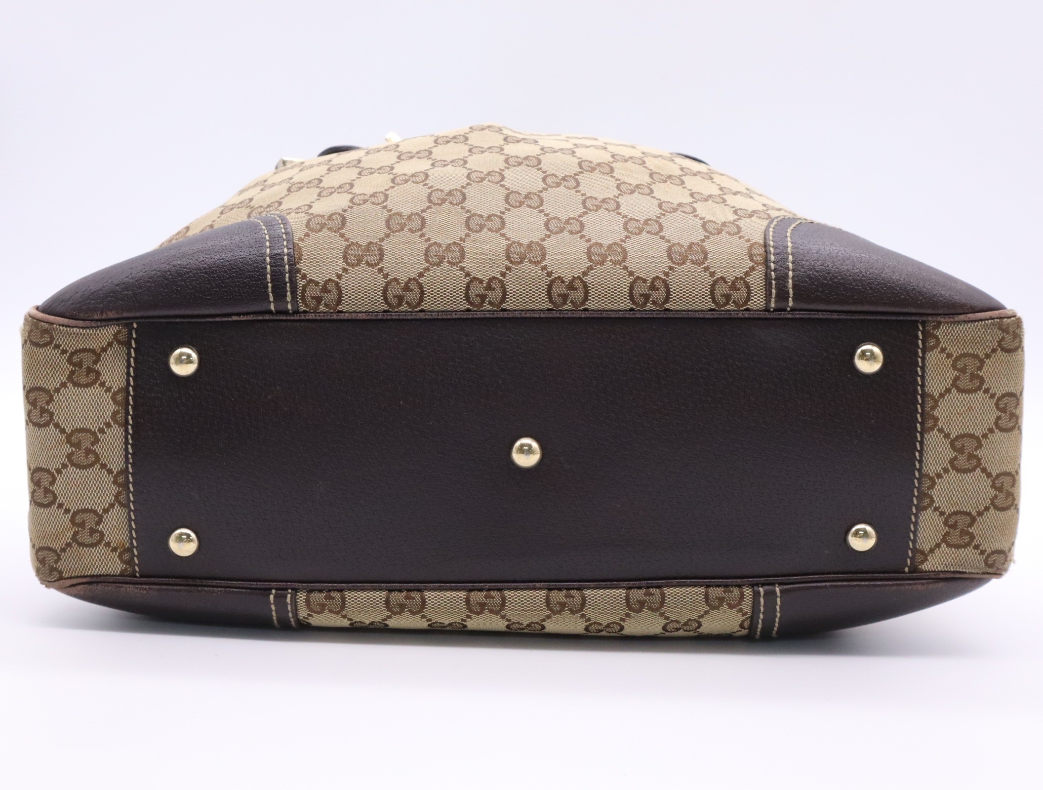 GG Canvas Princy Tote Bag - Beige/Brown — view 4