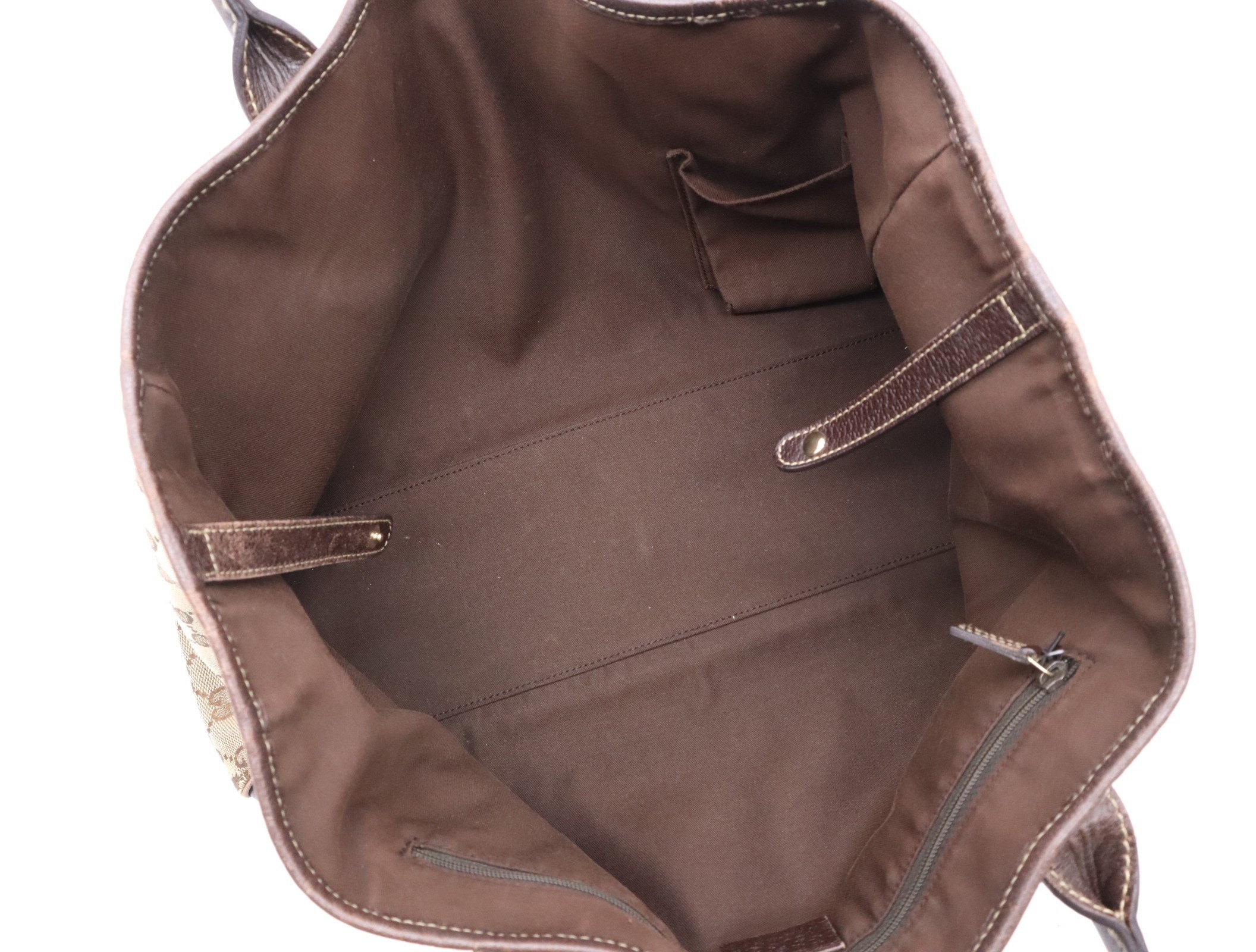 GG Canvas Princy Tote Bag - Beige/Brown — view 6