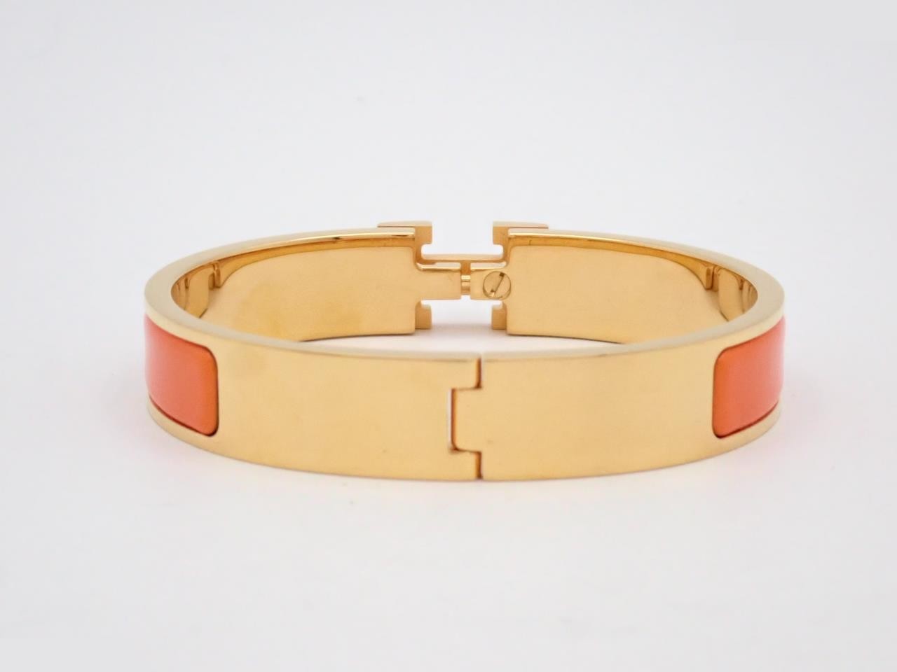 Bracelet, "Click H", Orange, Wrist circumference approximately 17cm — view 2