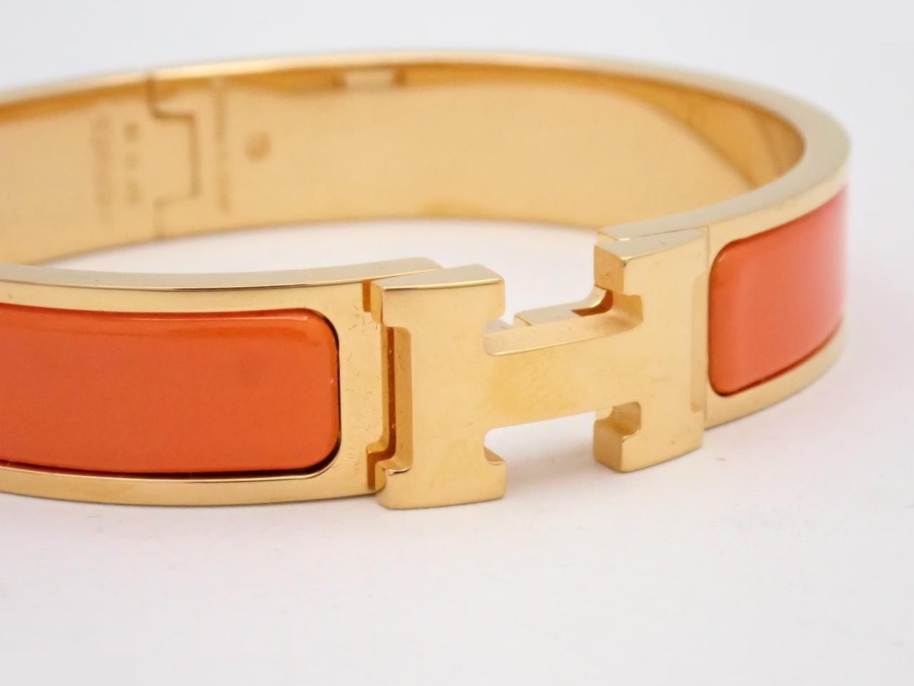 Bracelet, "Click H", Orange, Wrist circumference approximately 17cm — view 3