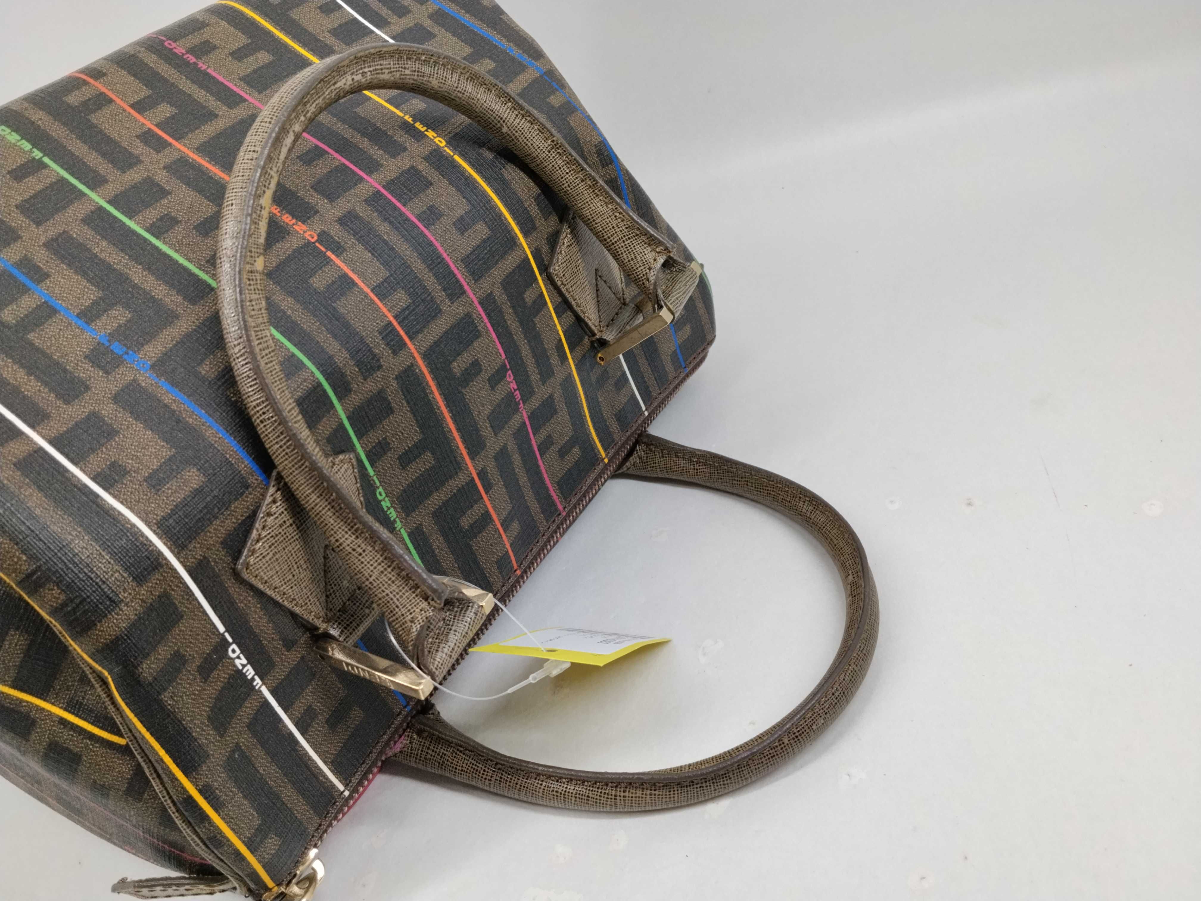 Zucca pattern mini Boston bag, colorful line Boston bag — view 8