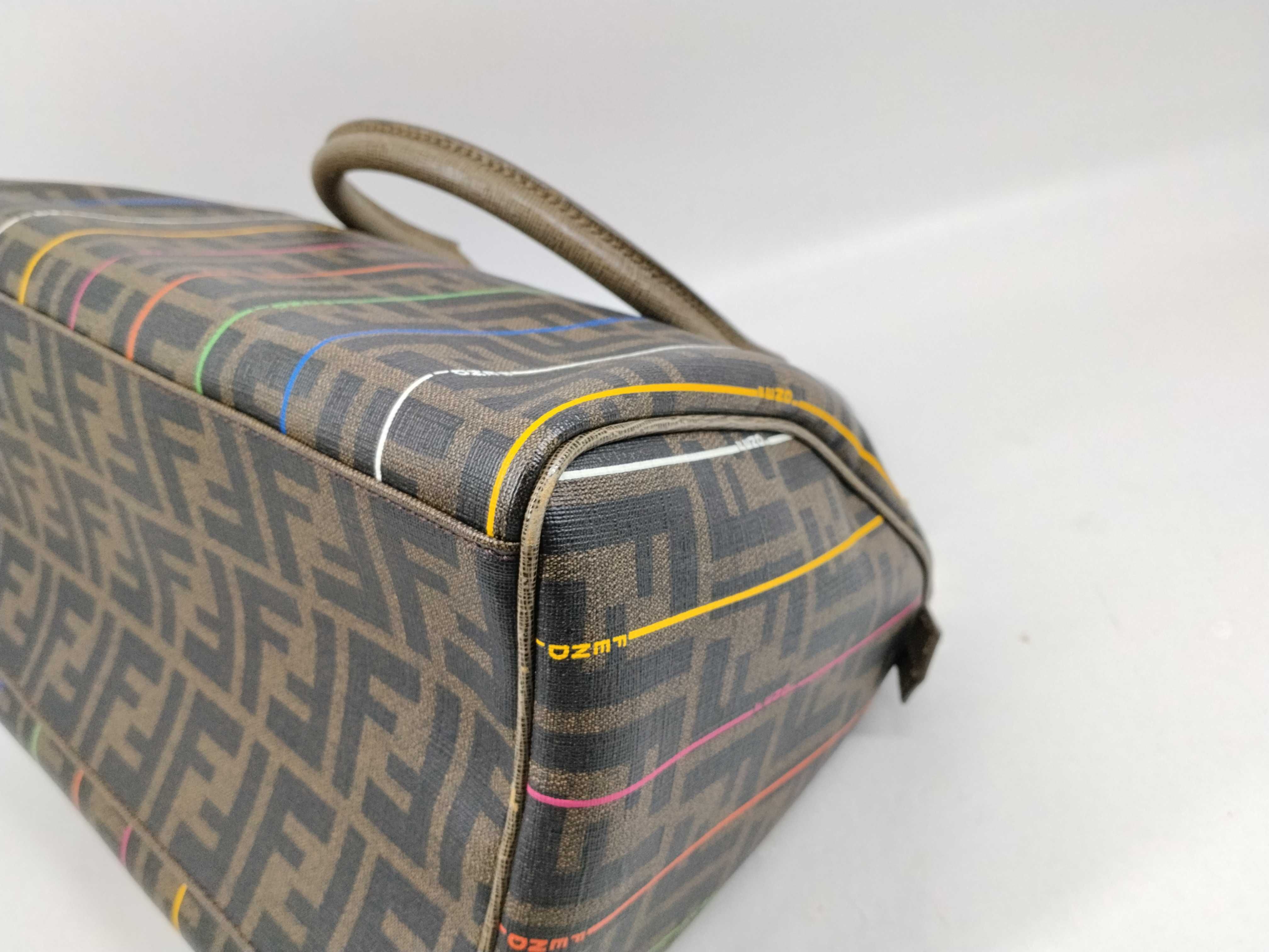 Zucca pattern mini Boston bag, colorful line Boston bag — view 9