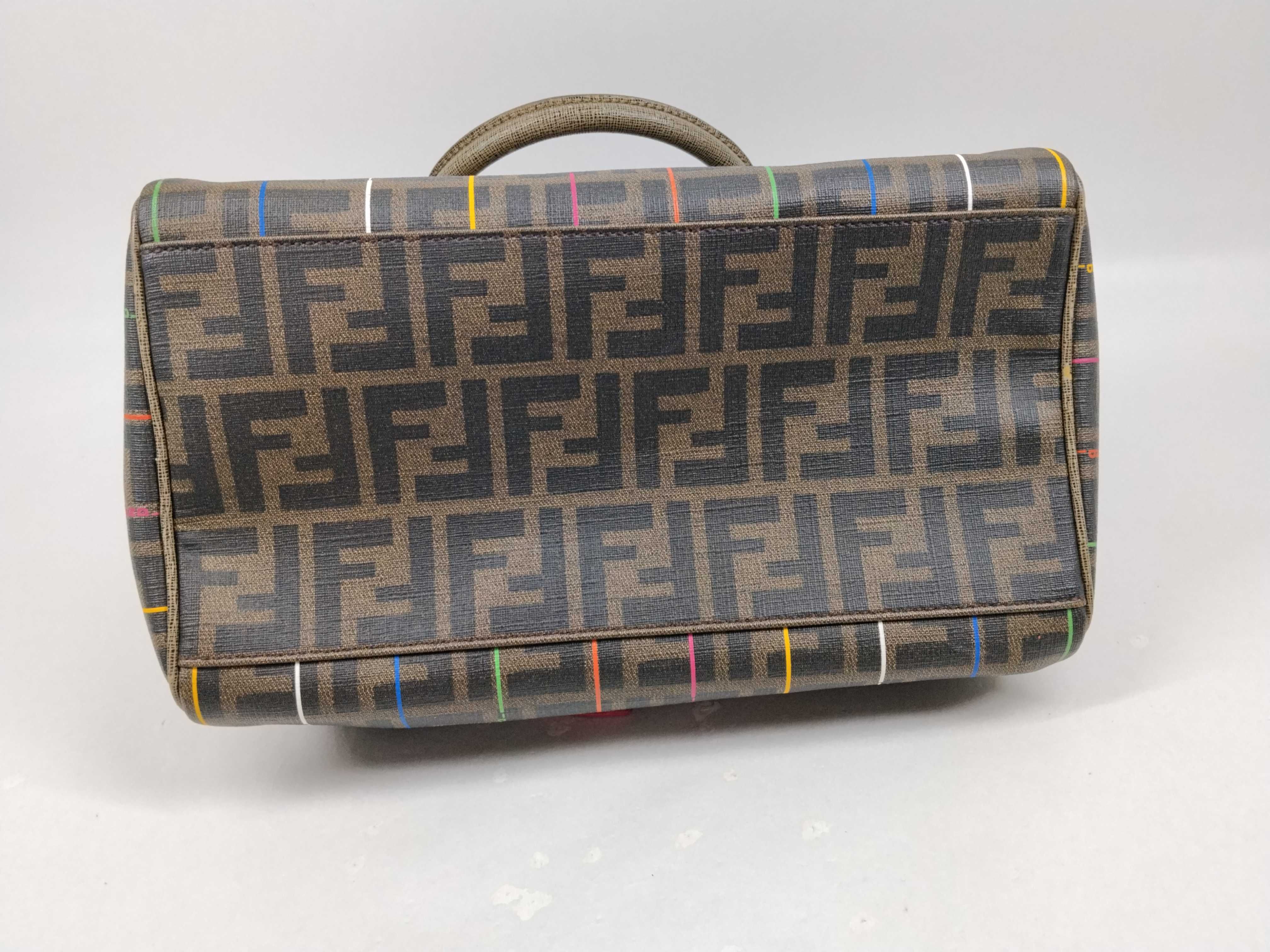Zucca pattern mini Boston bag, colorful line Boston bag — view 10