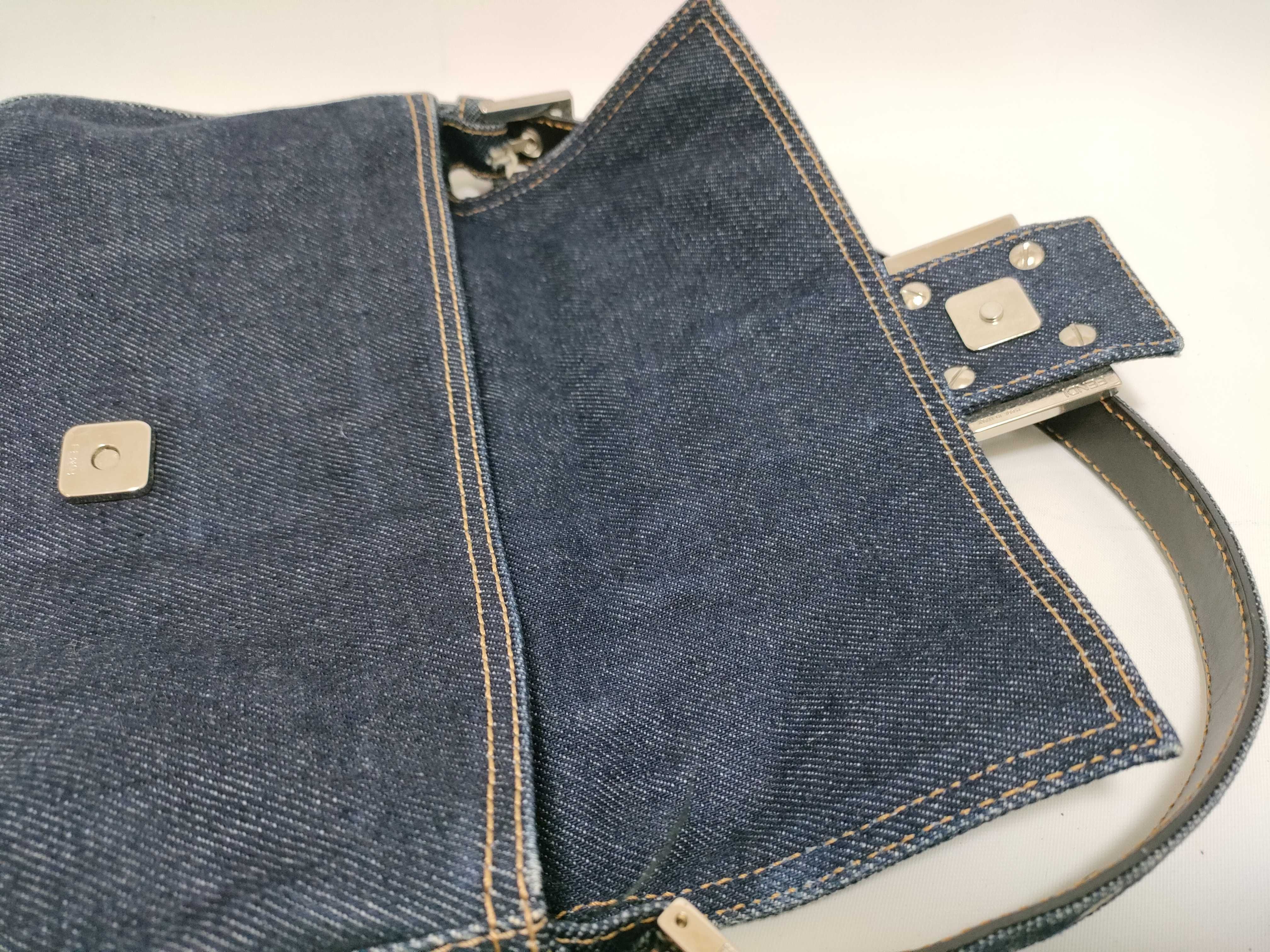 Mamma Bucket Denim Handbag — view 8