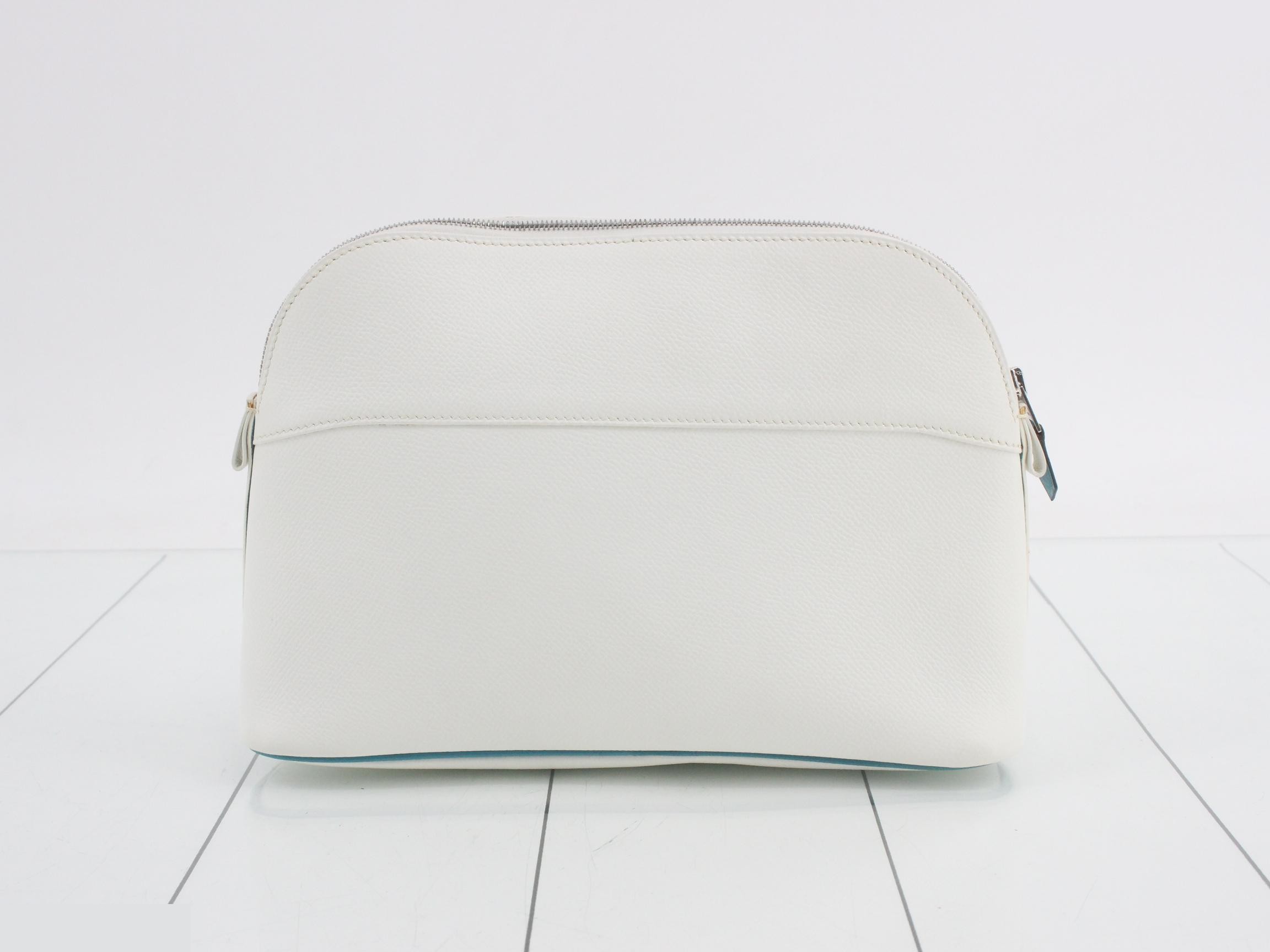 Bolide pouch, 24cm, white, Epsom leather — view 2