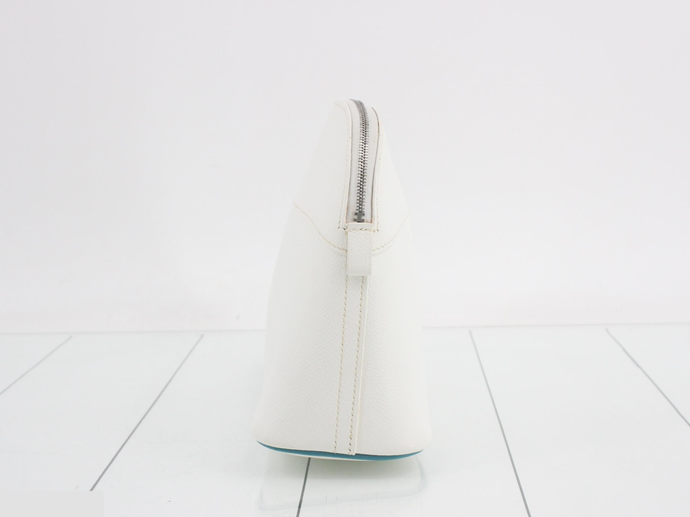 Bolide pouch, 24cm, white, Epsom leather — view 3