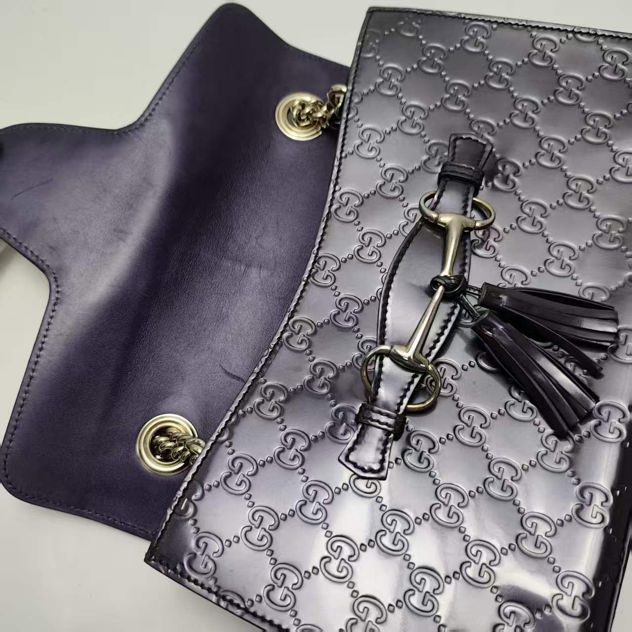【*Shipped from: China*】GUCCI Horsebit Leather 295402 Shoulder Bag — view 8