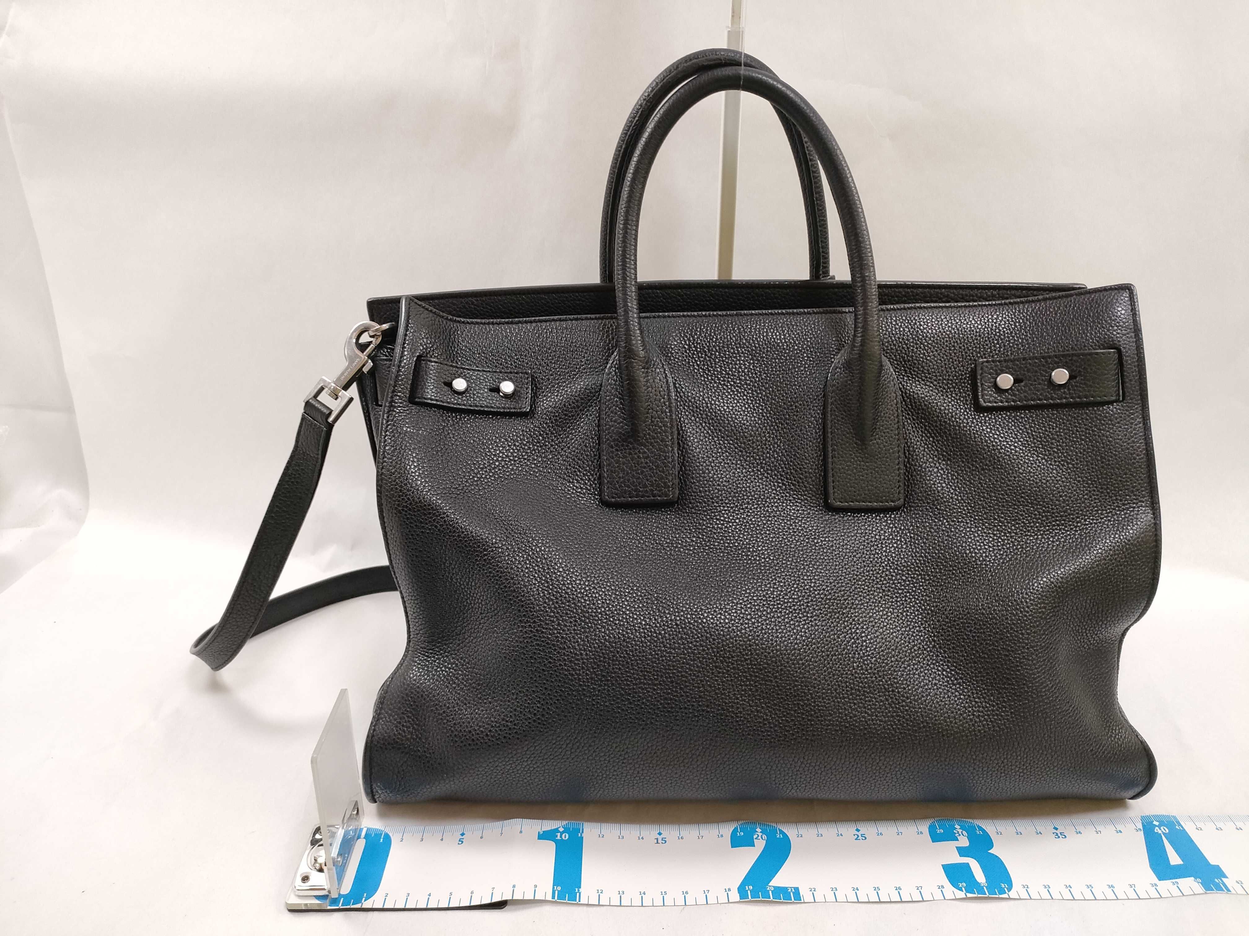 Sac de Jour Grain Leather Large Black Handbag 631526 — view 2