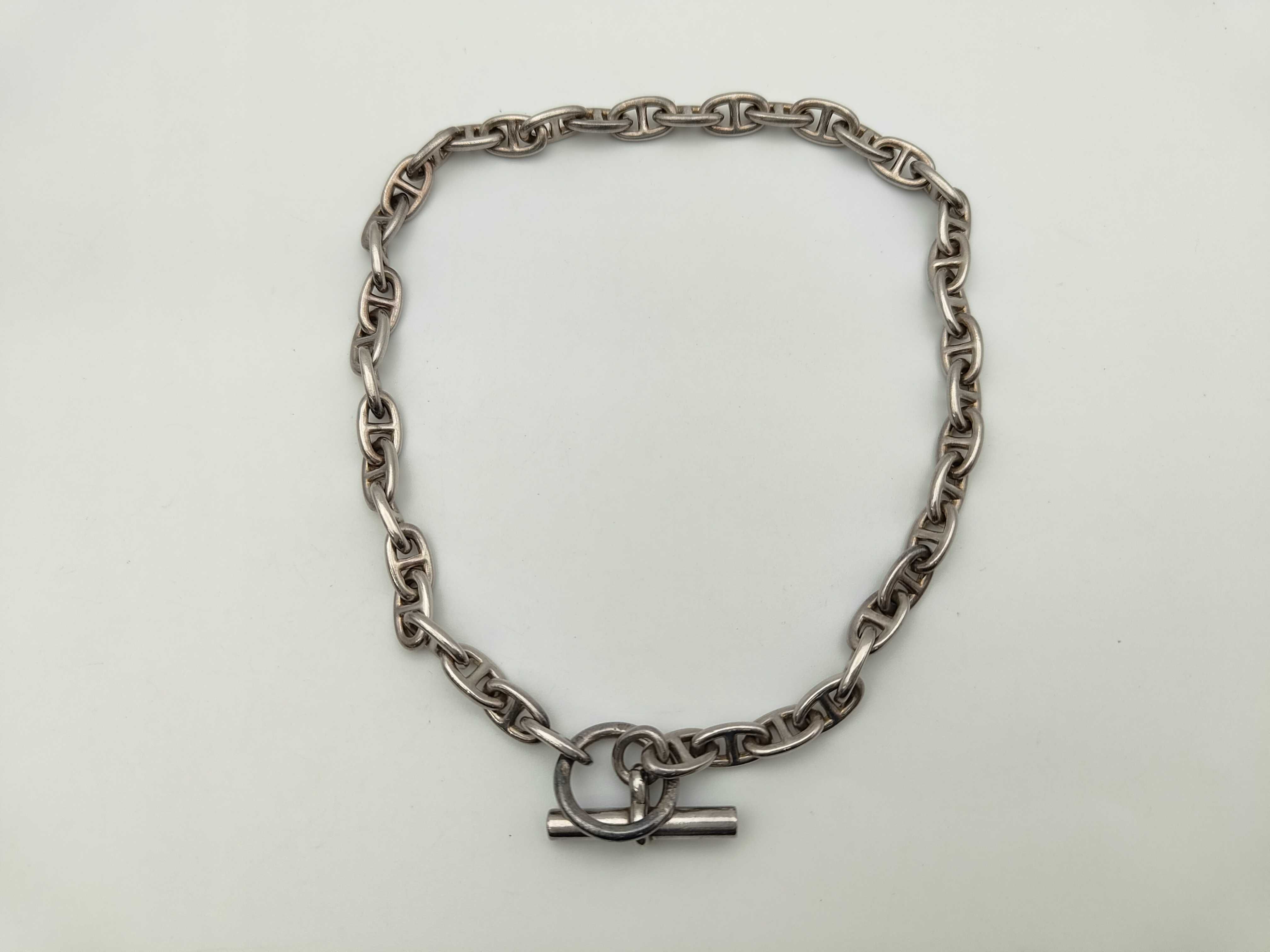 Necklace, Hermes Chaine d'Ancre, 43 links, 925 sterling silver, 65.5g, Bracelet/Bangle