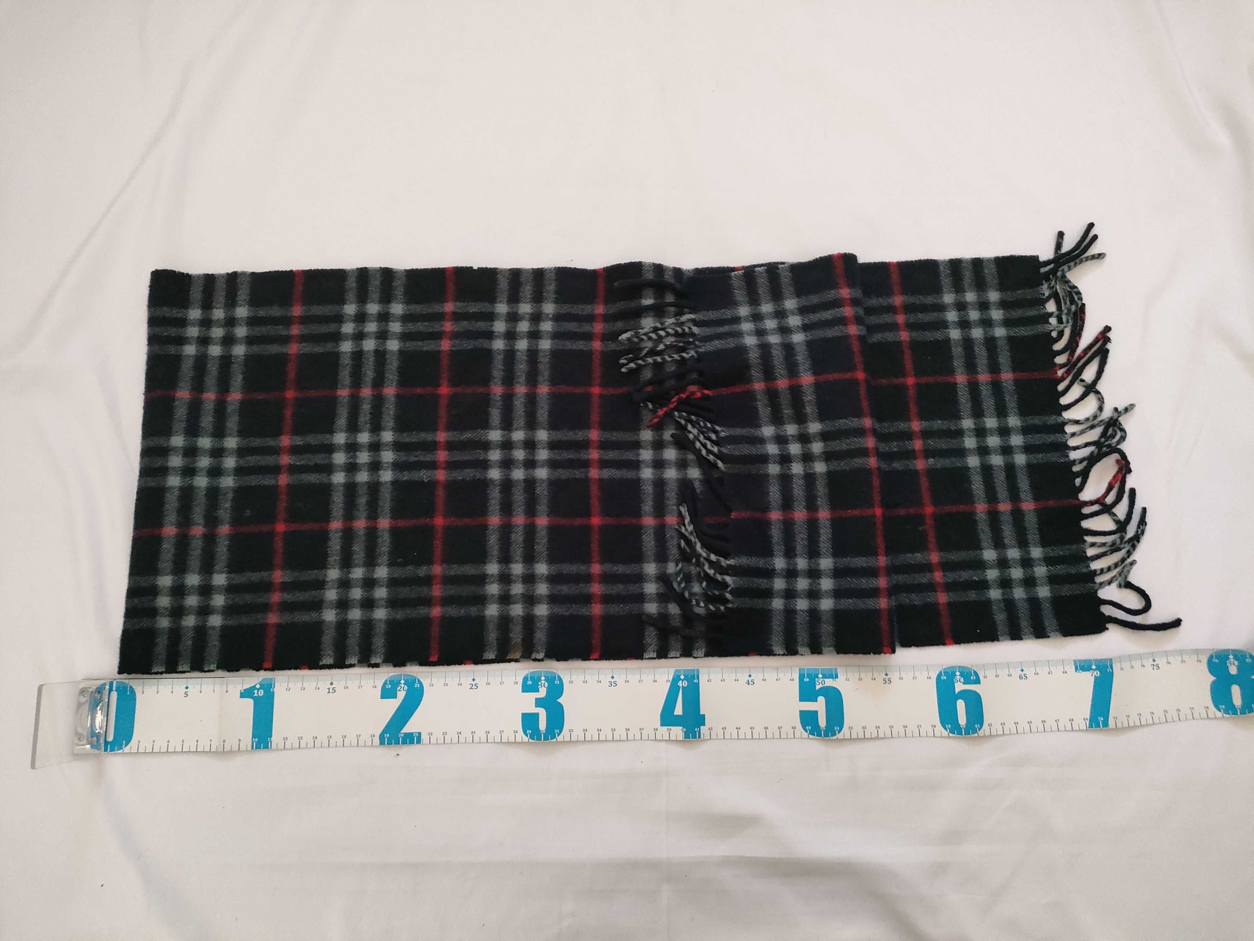 scarf, Nova check pattern, cashmere, and other accessories. — view 2