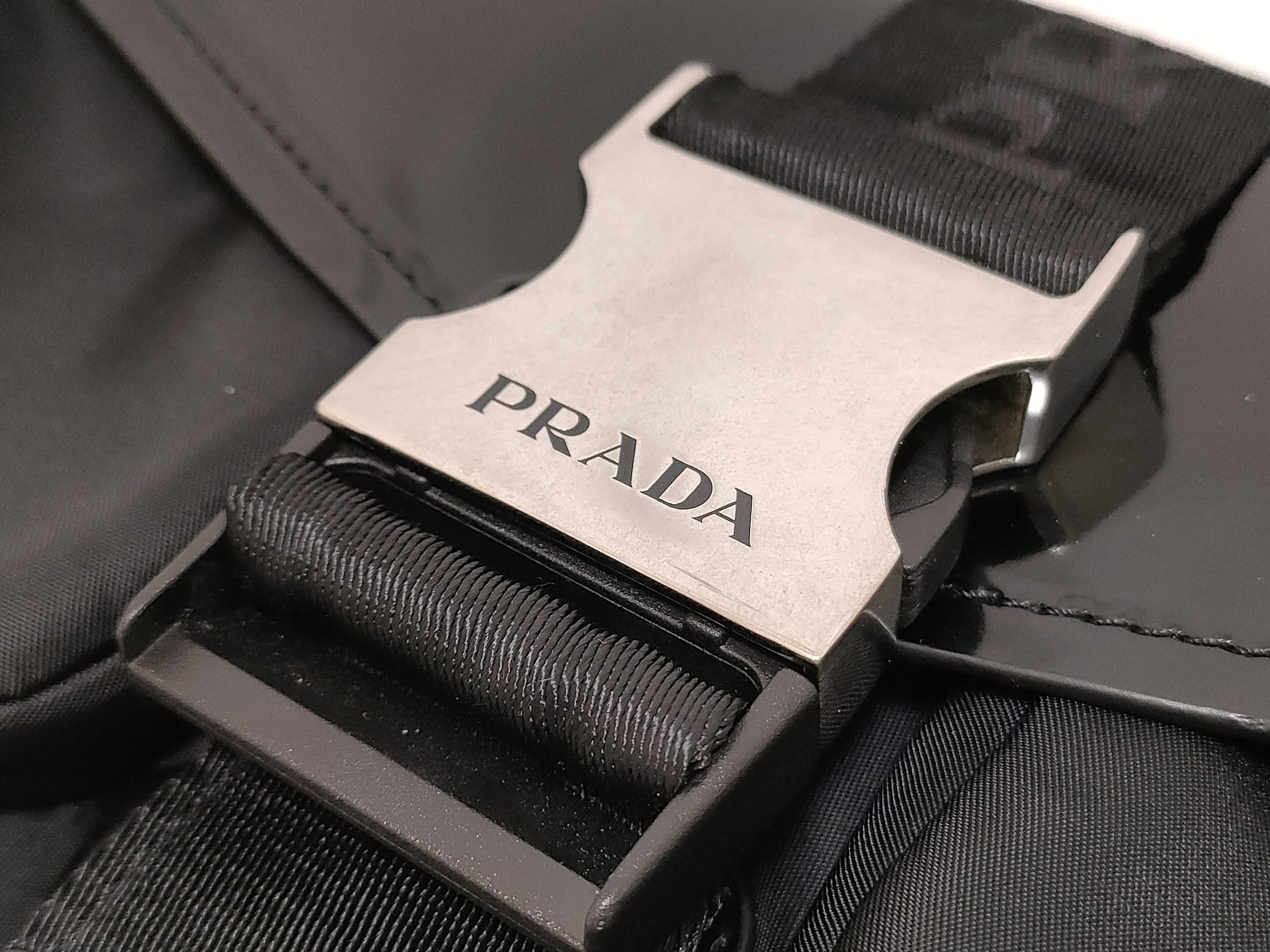 Nylon Prada Current Model Re-Nylon Brushed Leather Shoulder Bag 1BD295 Shoulder Bag — view 8