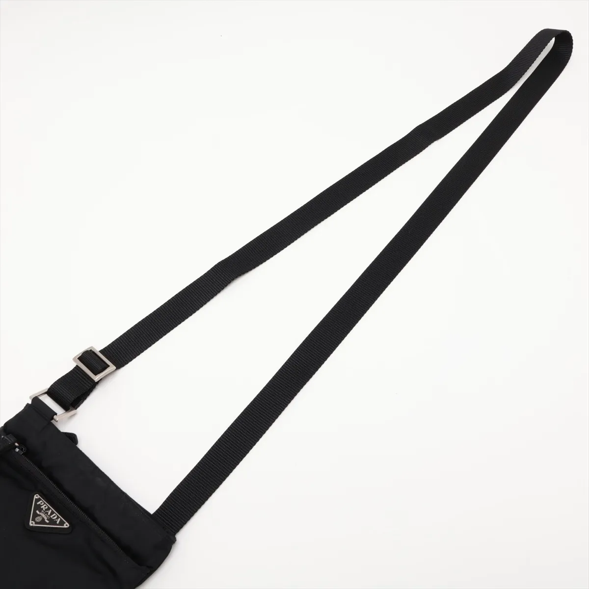 Tessuto Nylon Shoulder Bag, Black, B7792, Unsigned Guarantee Card — view 5