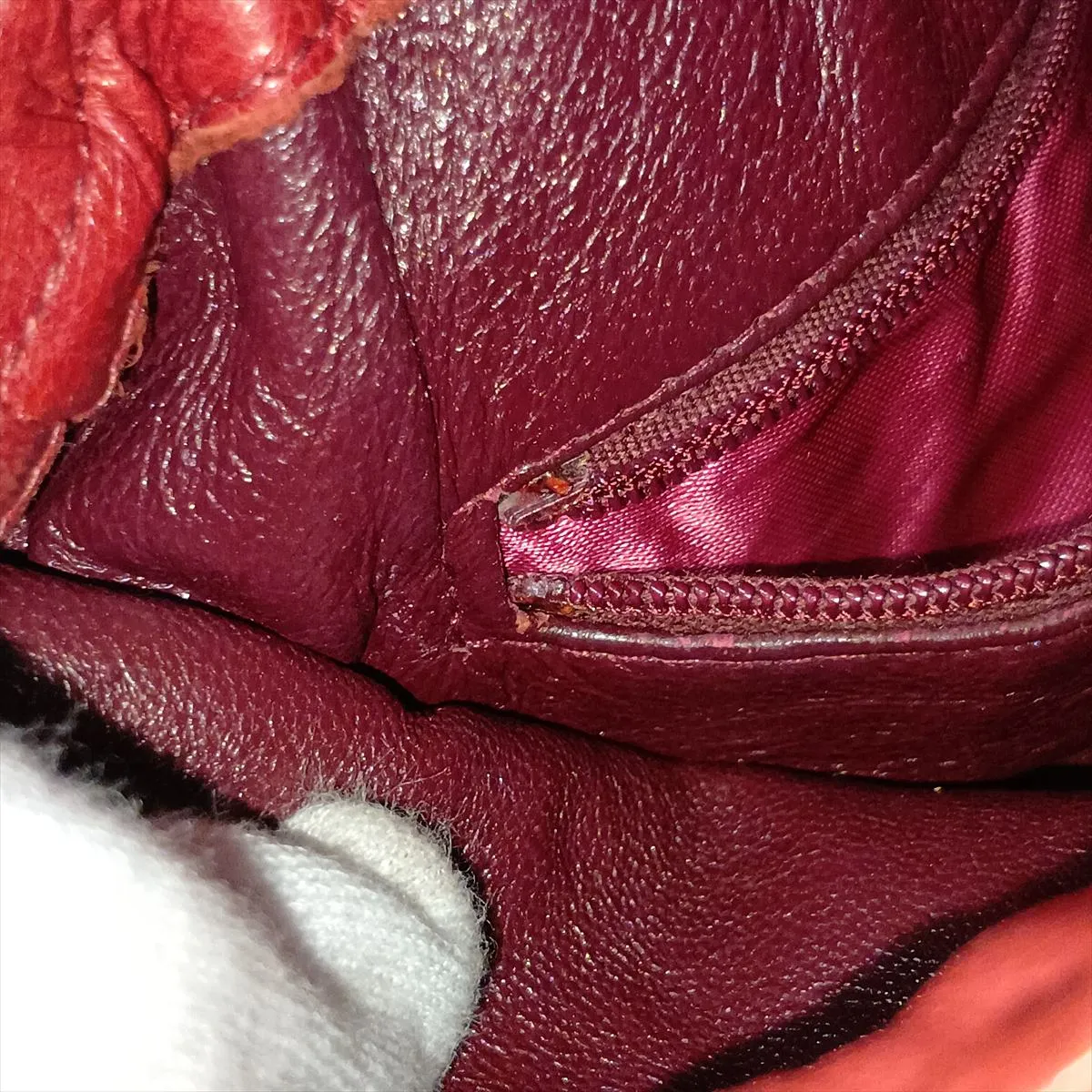 Matelassé Lambskin Chain Shoulder Bag, Drawstring, Red, Gold Hardware, 0747762 (Serial Number in the 0s) — view 15