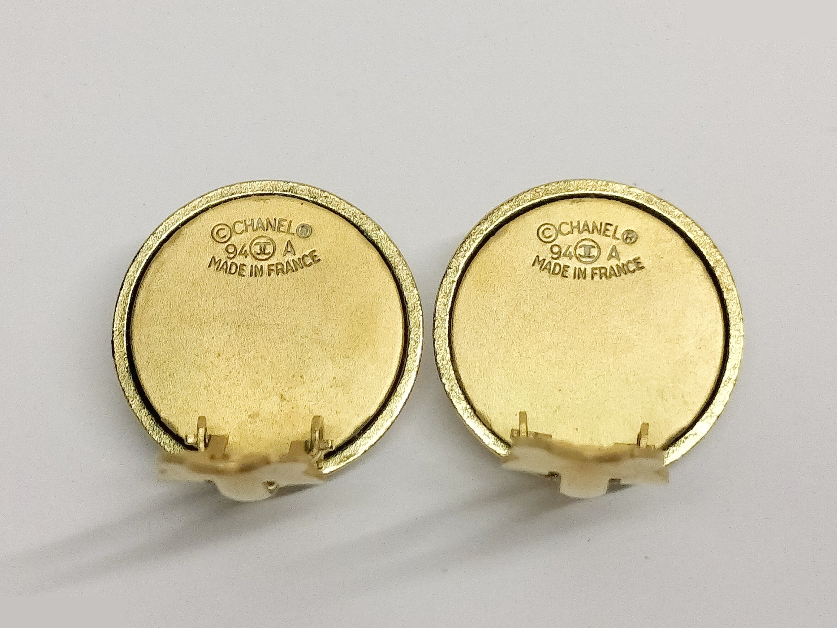 Logo Black Gold Earrings — view 2