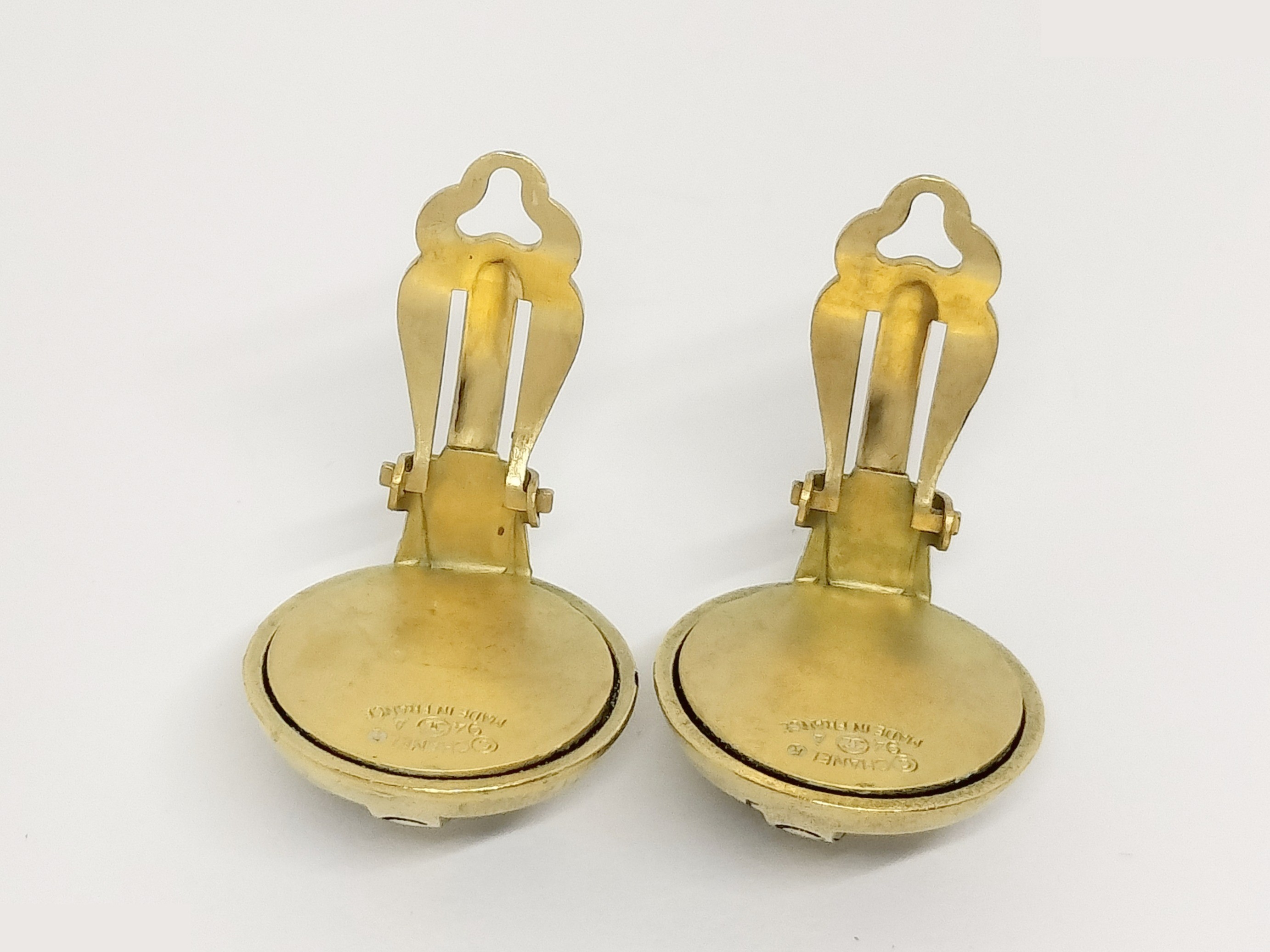 Logo Black Gold Earrings — view 3
