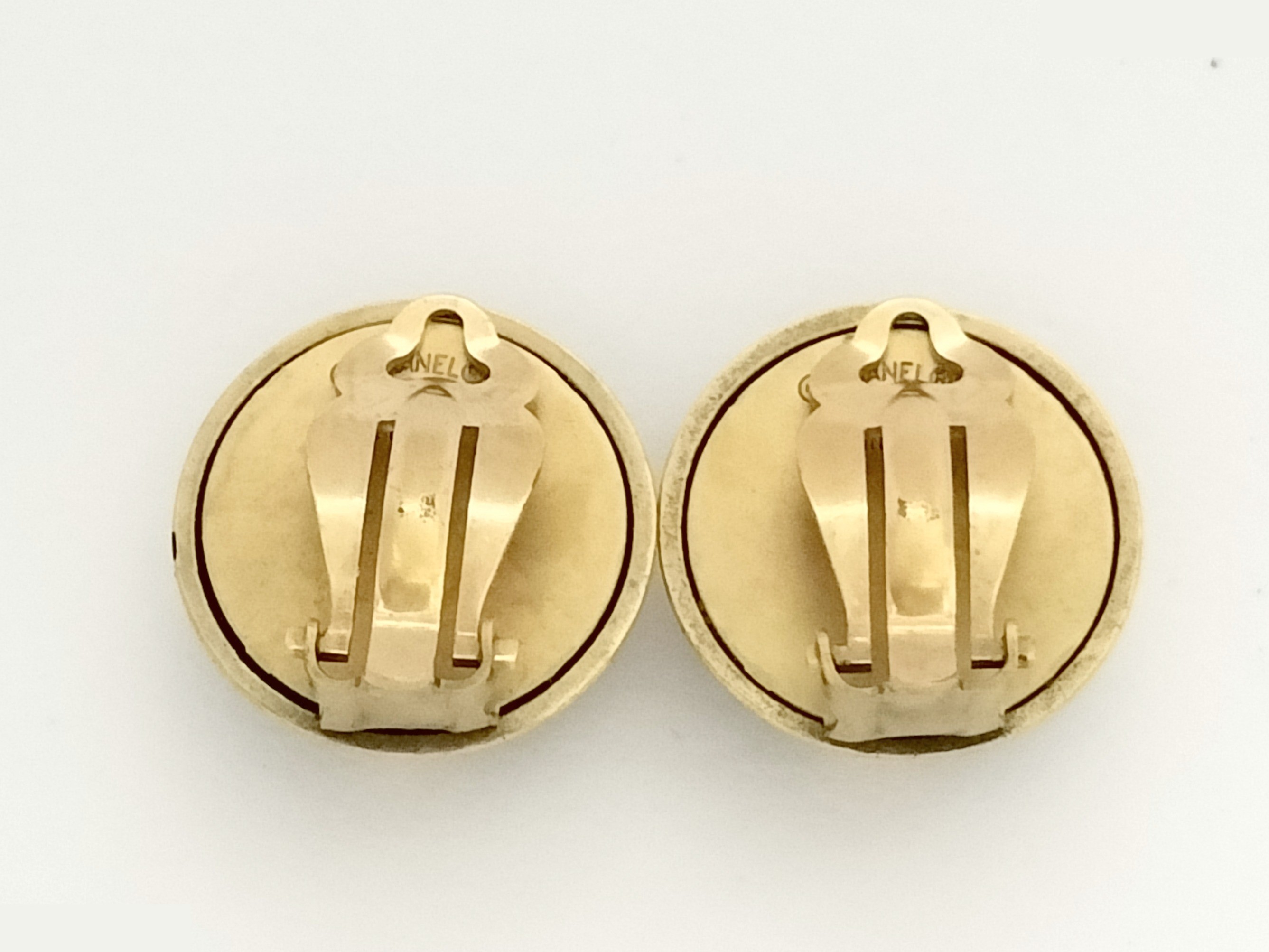 Logo Black Gold Earrings — view 4