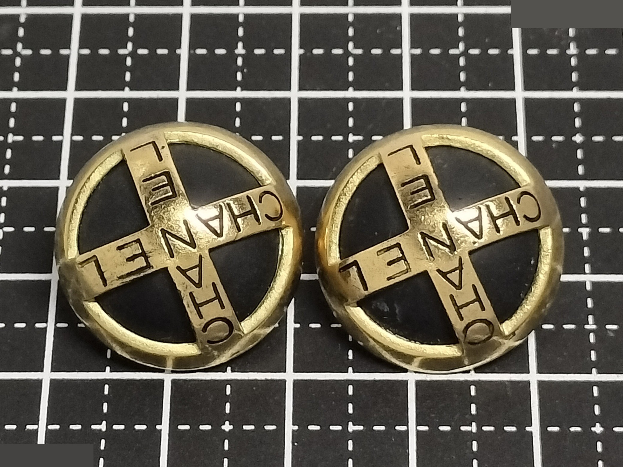 Logo Black Gold Earrings — view 6