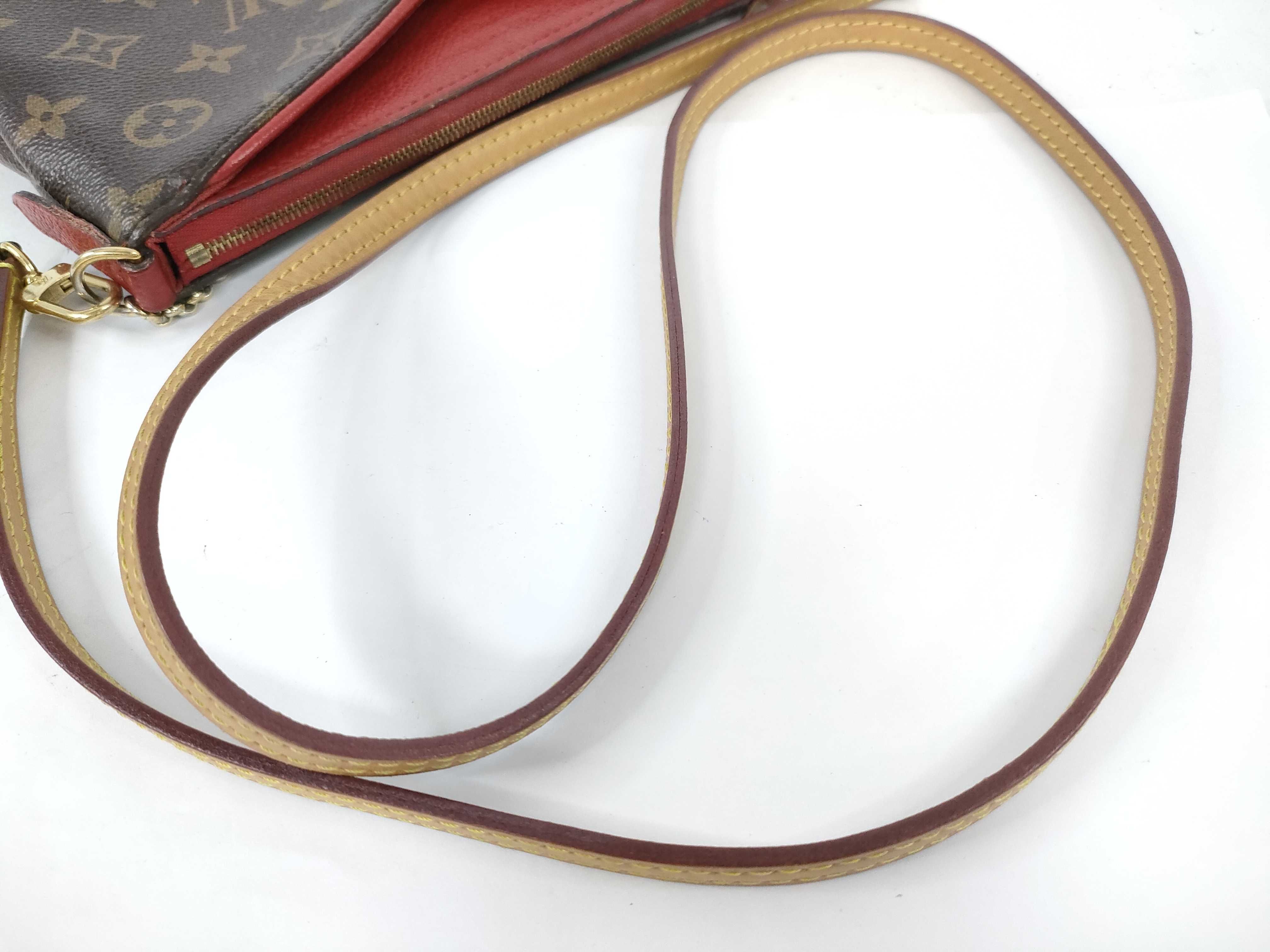 Monogram Louis Vuitton Pallas Clutch Shoulder Bag — view 6