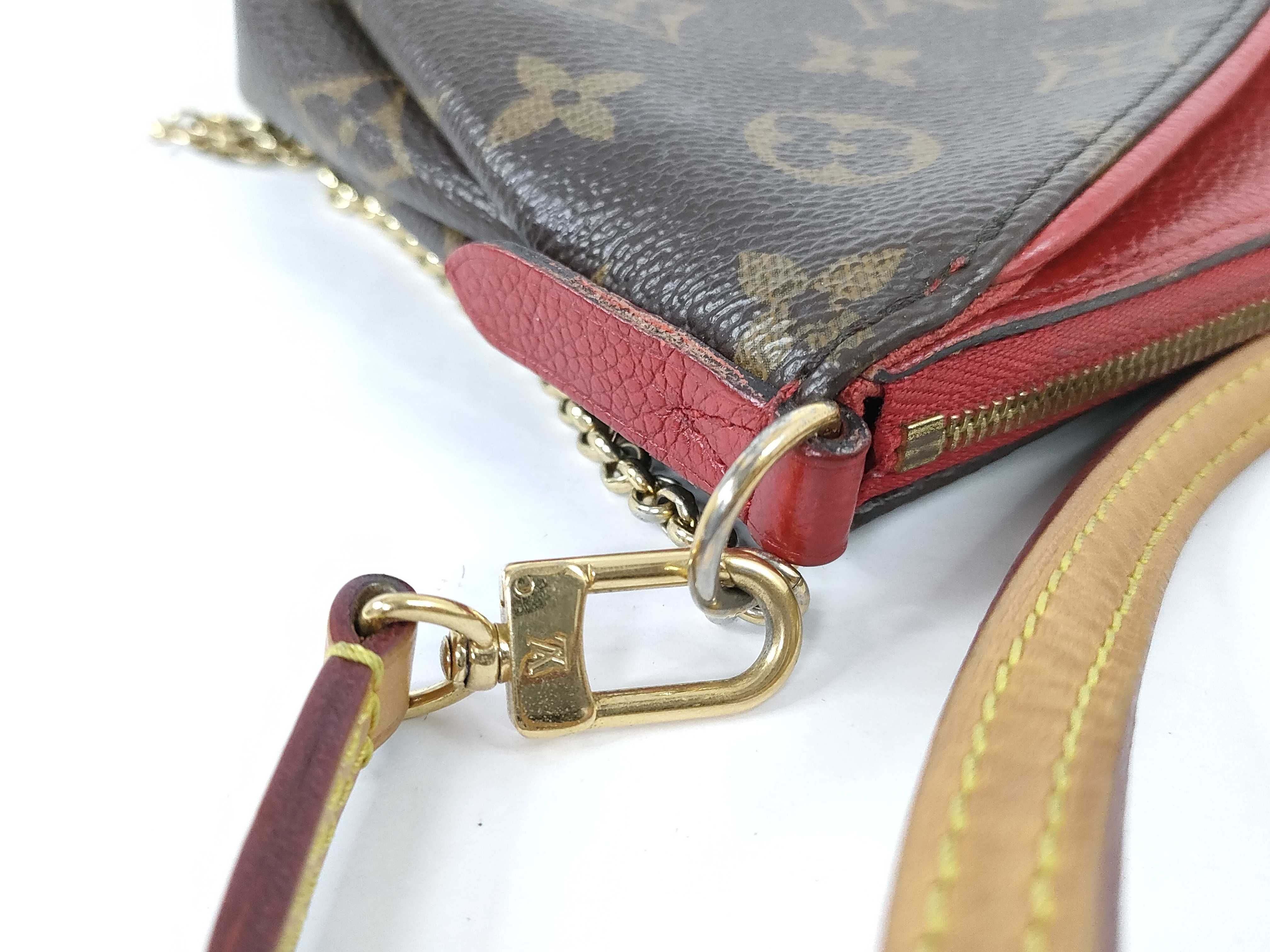 Monogram Louis Vuitton Pallas Clutch Shoulder Bag — view 7