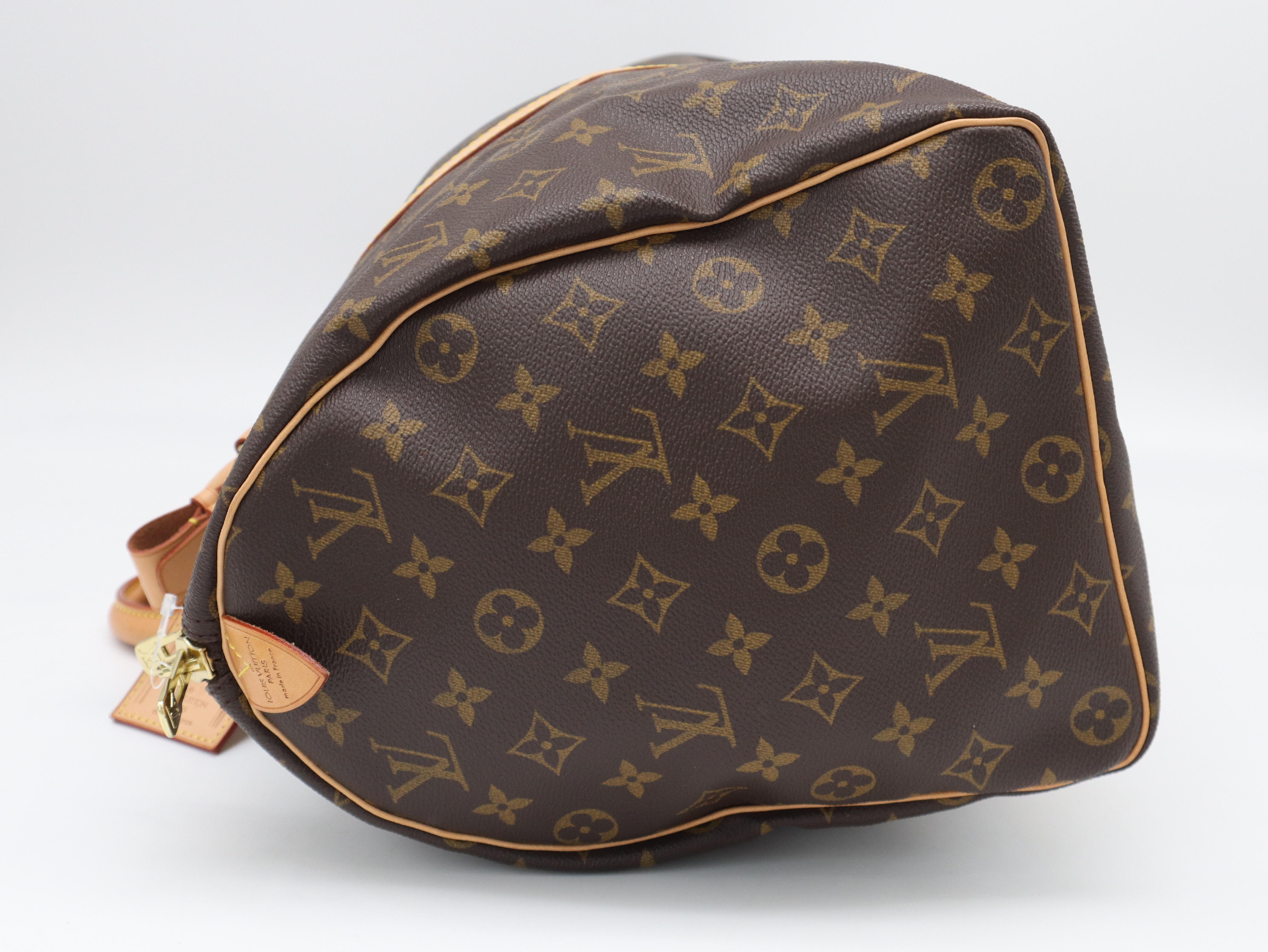 M41428 Monogram Keepall 45 Boston Bag with Name Tag and Handle — view 3