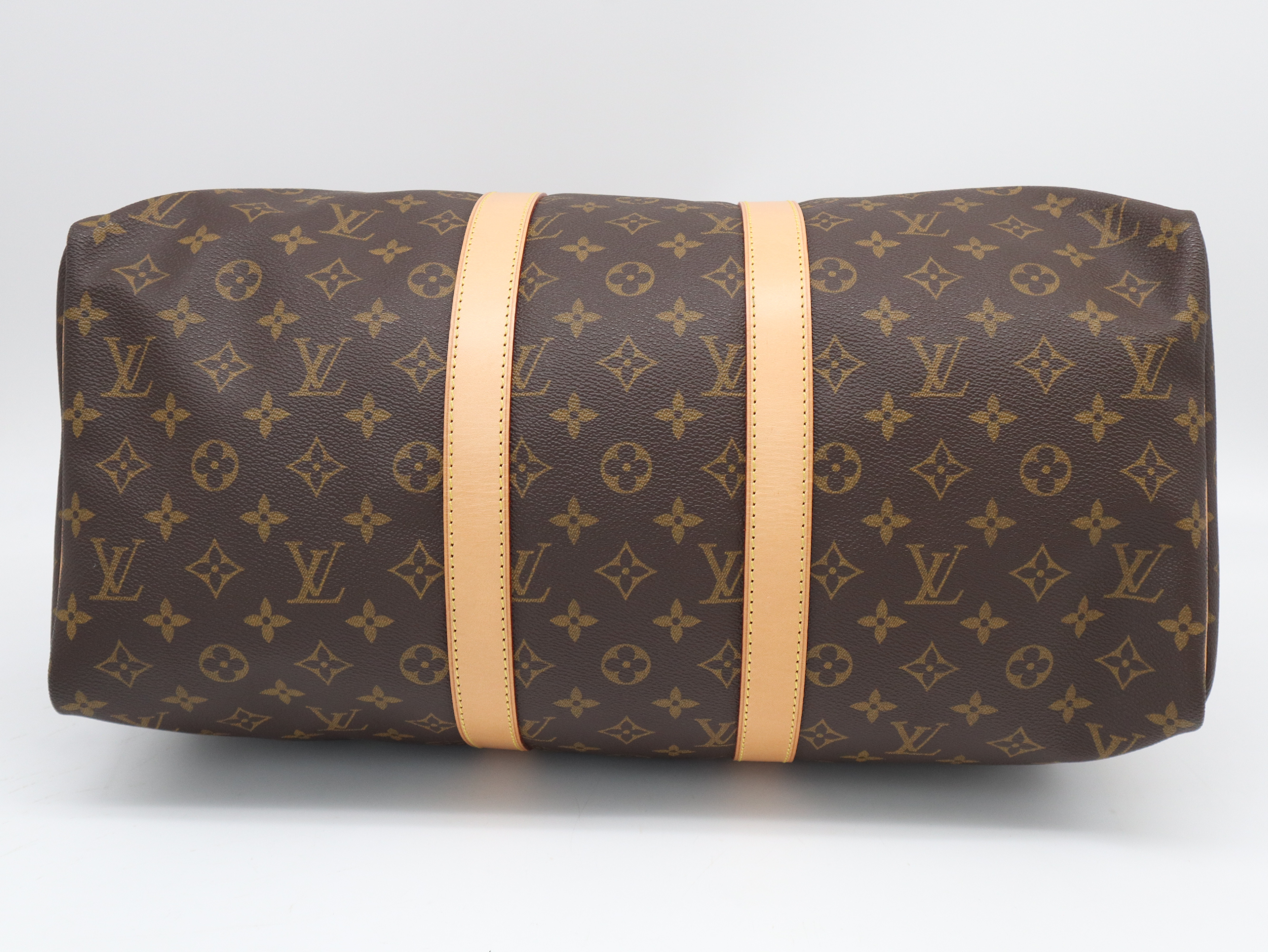 M41428 Monogram Keepall 45 Boston Bag with Name Tag and Handle — view 5
