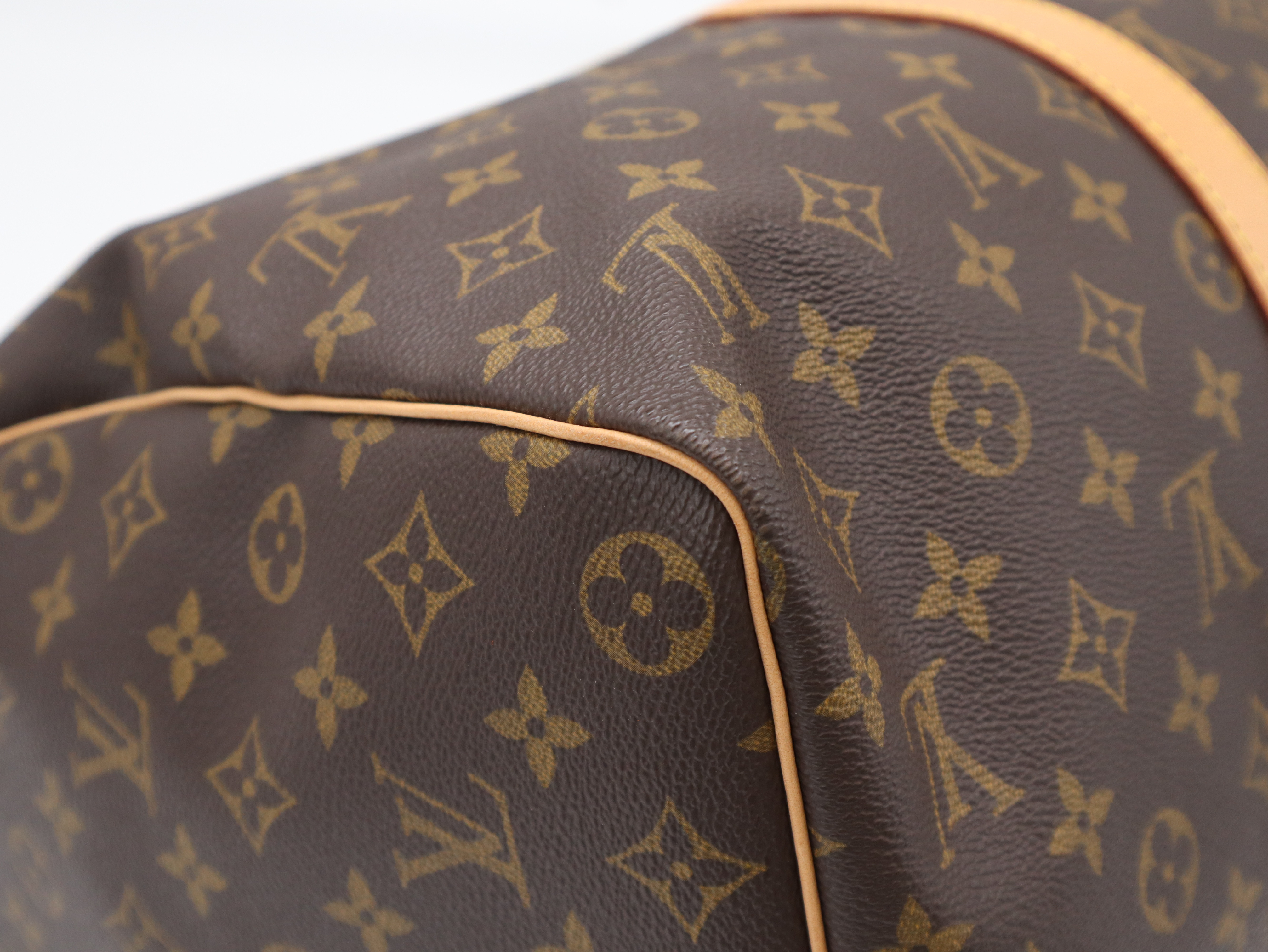 M41428 Monogram Keepall 45 Boston Bag with Name Tag and Handle — view 9