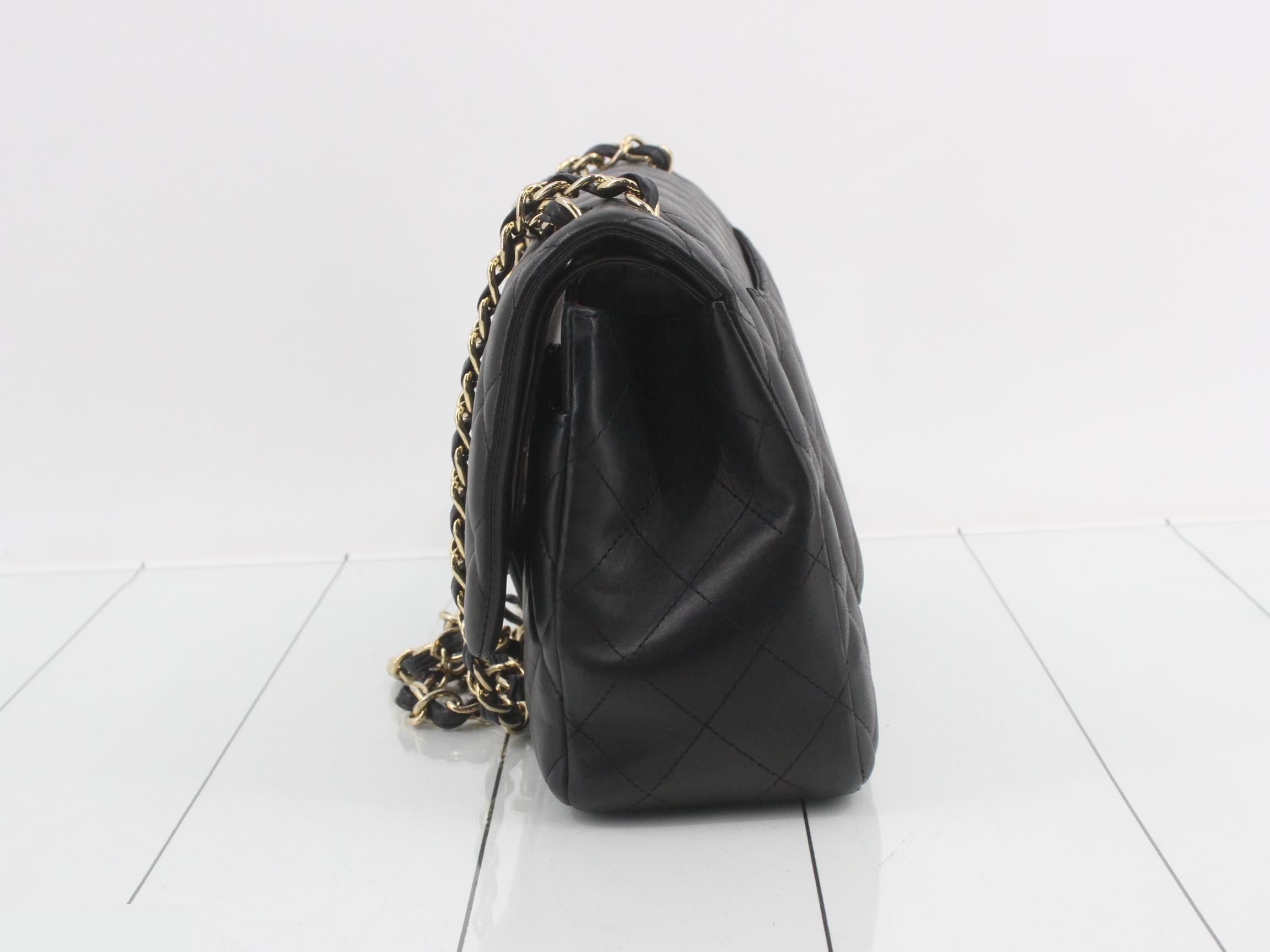 Matelassé 30 Lambskin Double Flap Chain Shoulder Bag — view 3