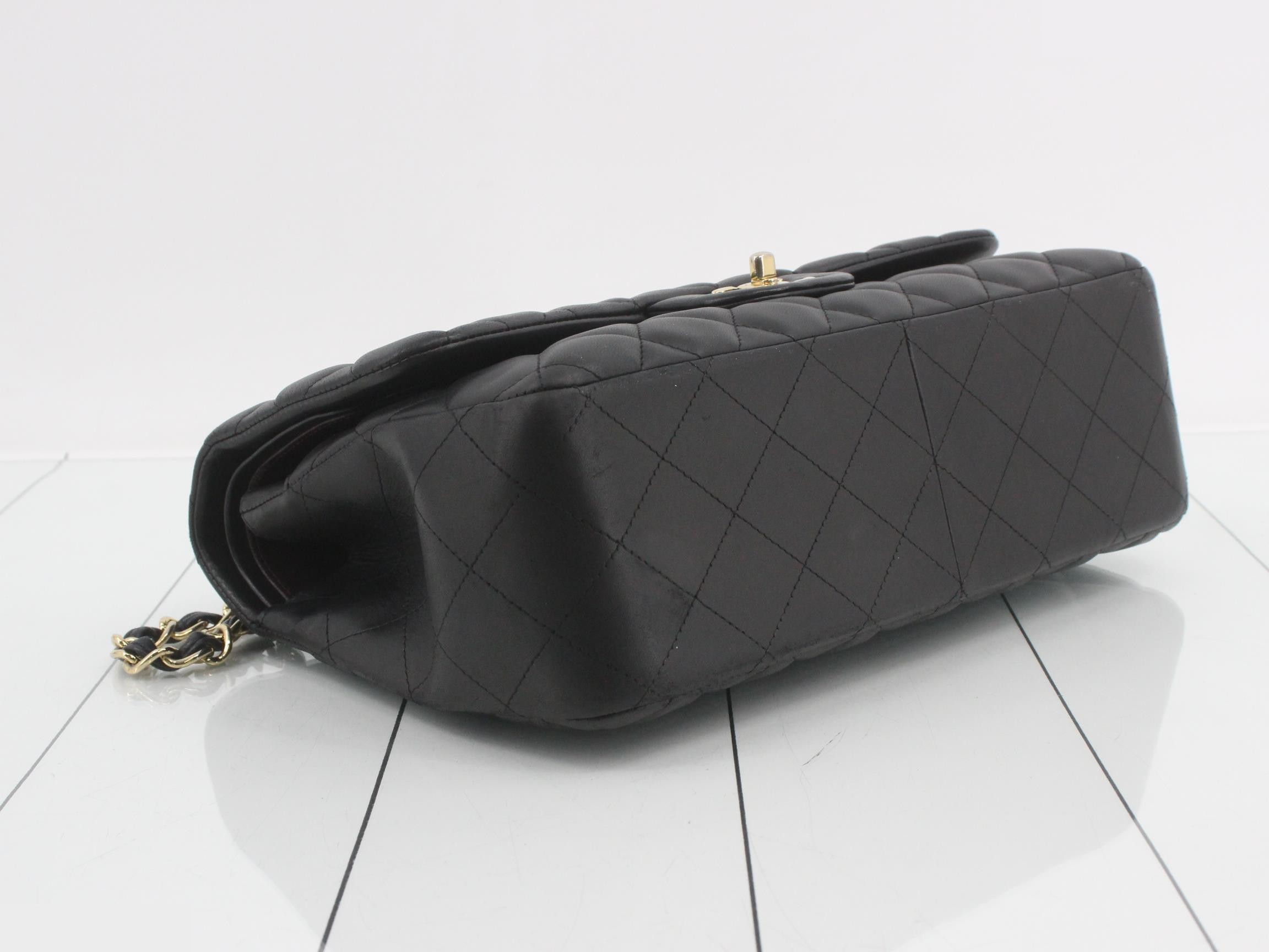 Matelassé 30 Lambskin Double Flap Chain Shoulder Bag — view 5