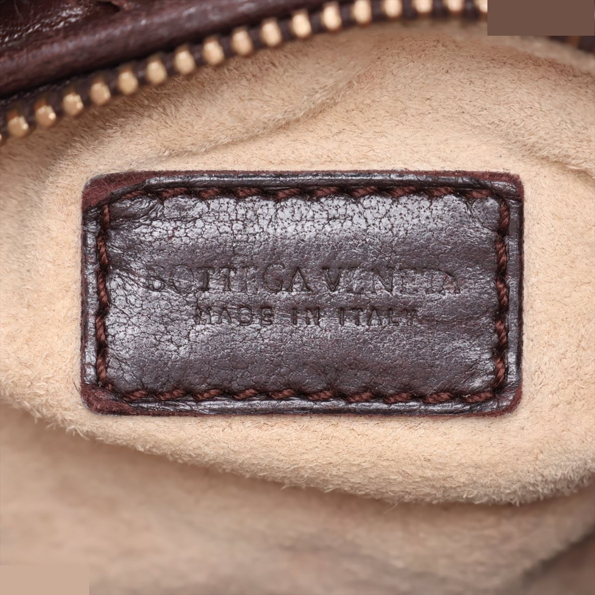 Intrecciato 114087 Leather Handbag Brown — view 8
