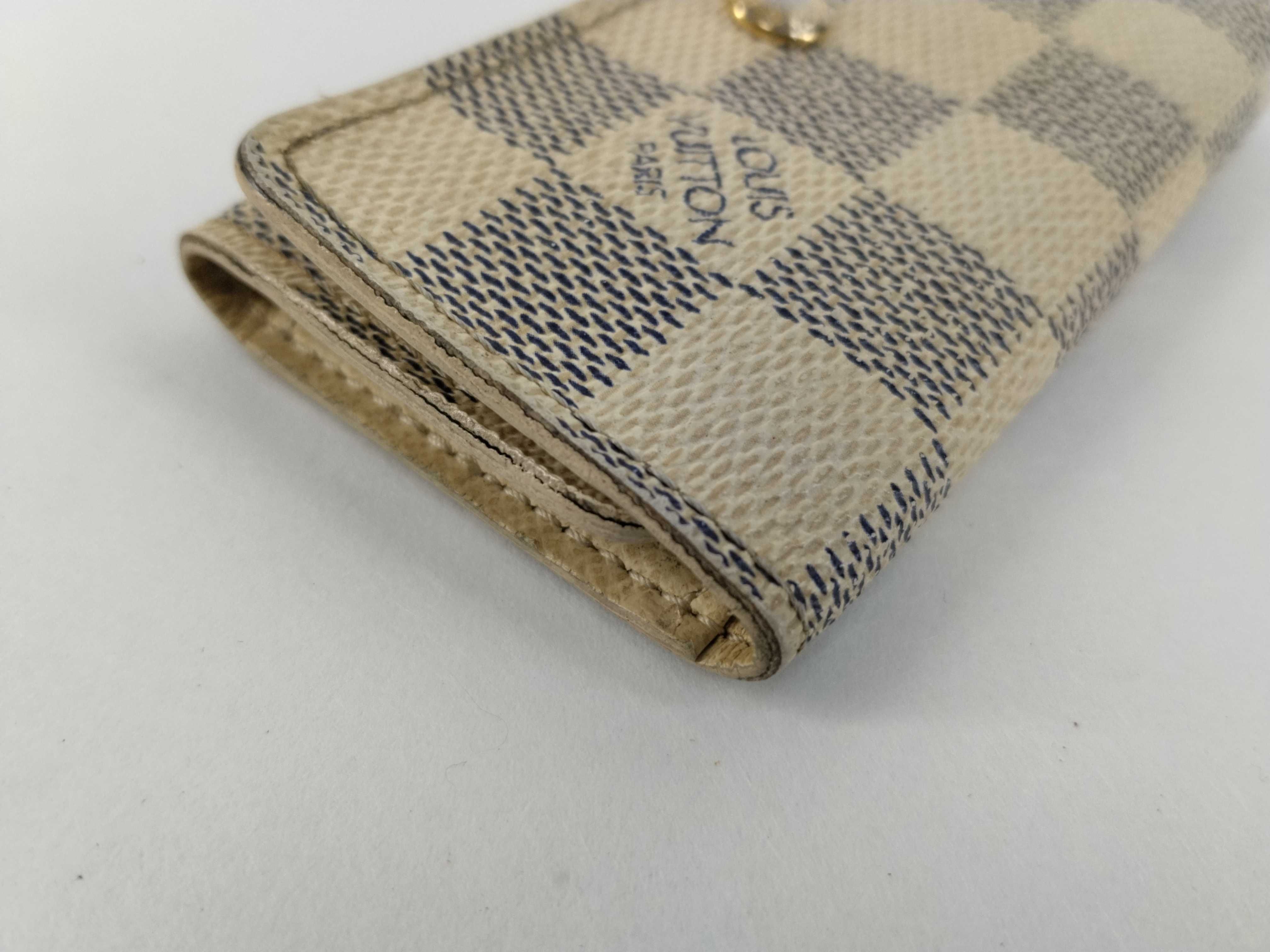 Damier Azur LV Key Case Multicles 4 White — view 3