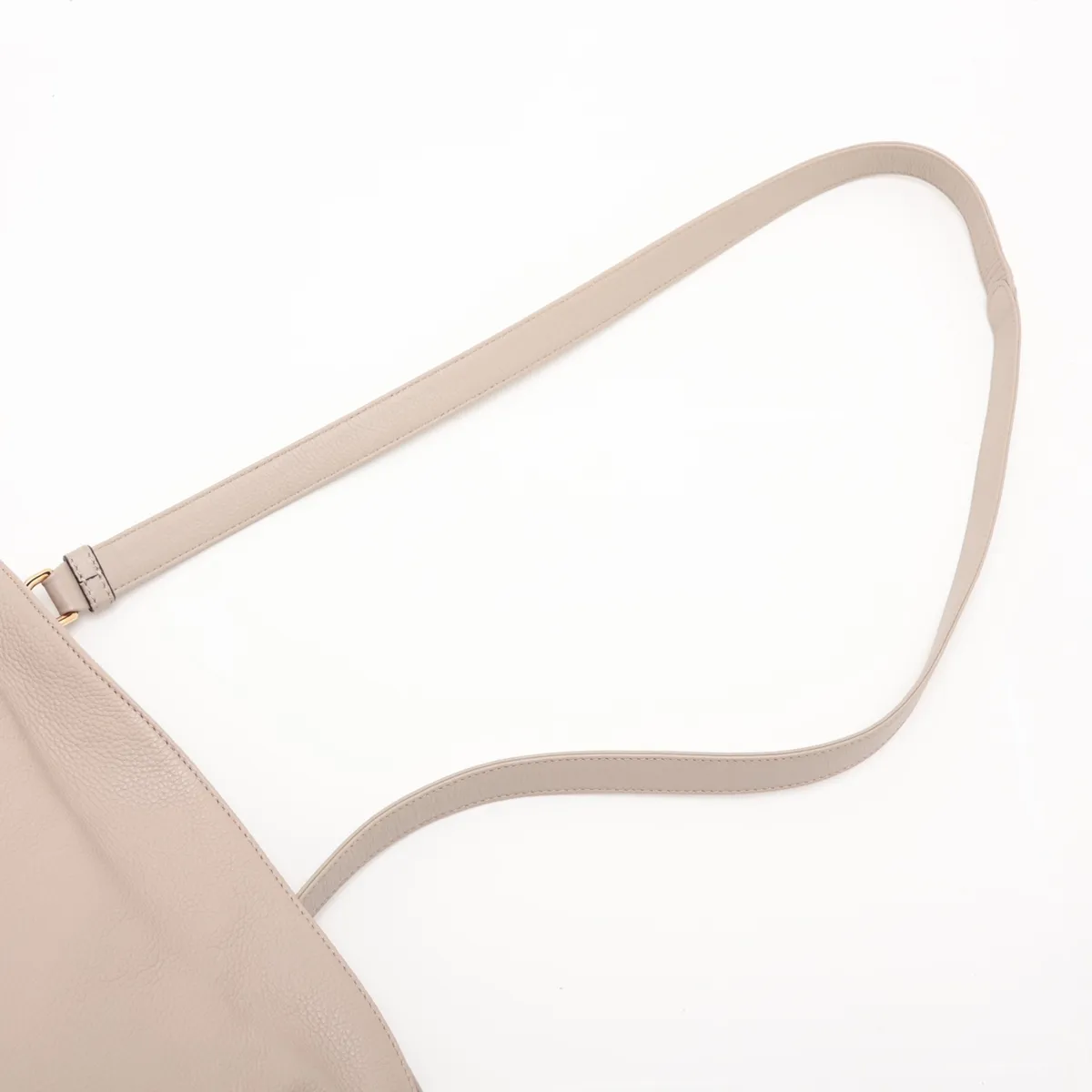Flamenco Clutch Leather Shoulder Bag Beige — view 5