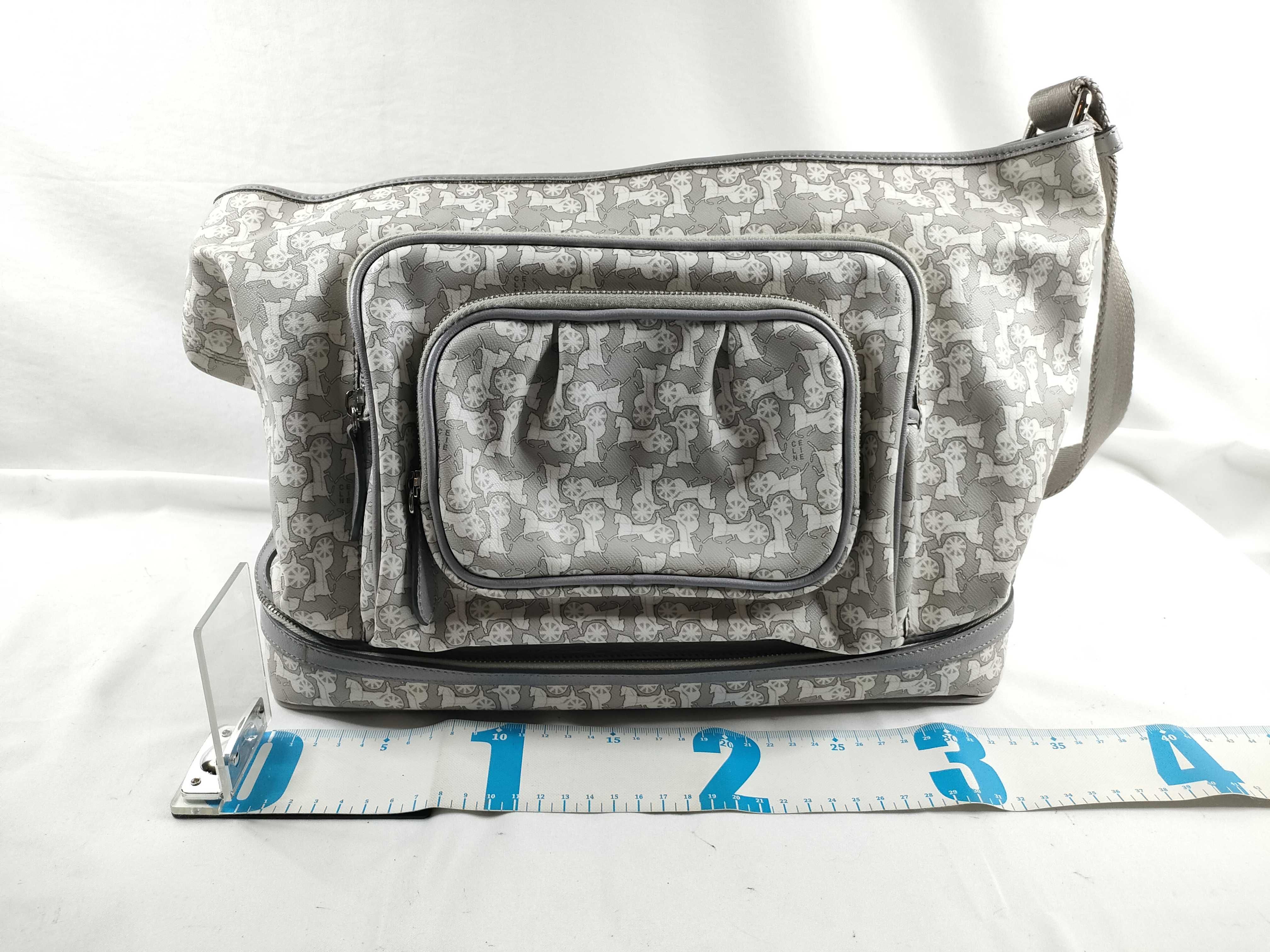 Sulky PVC Leather Shoulder Bag (Gray) — view 2