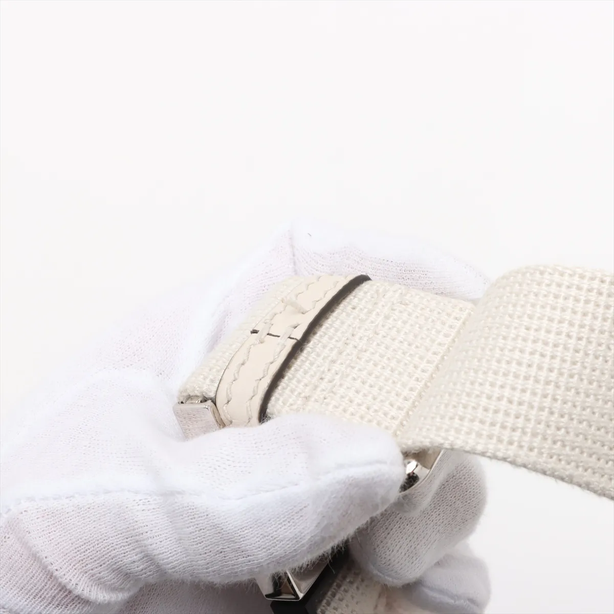 GG embossed leather body bag white 645093 — view 10