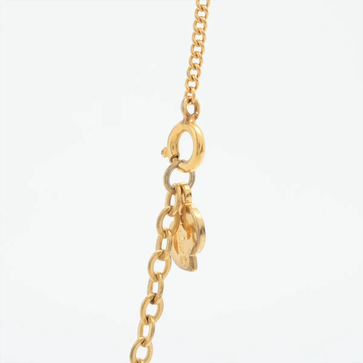 logo necklace, GP gold, dents, — view 3
