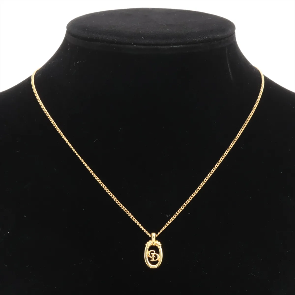 logo necklace, GP gold, dents, — view 5