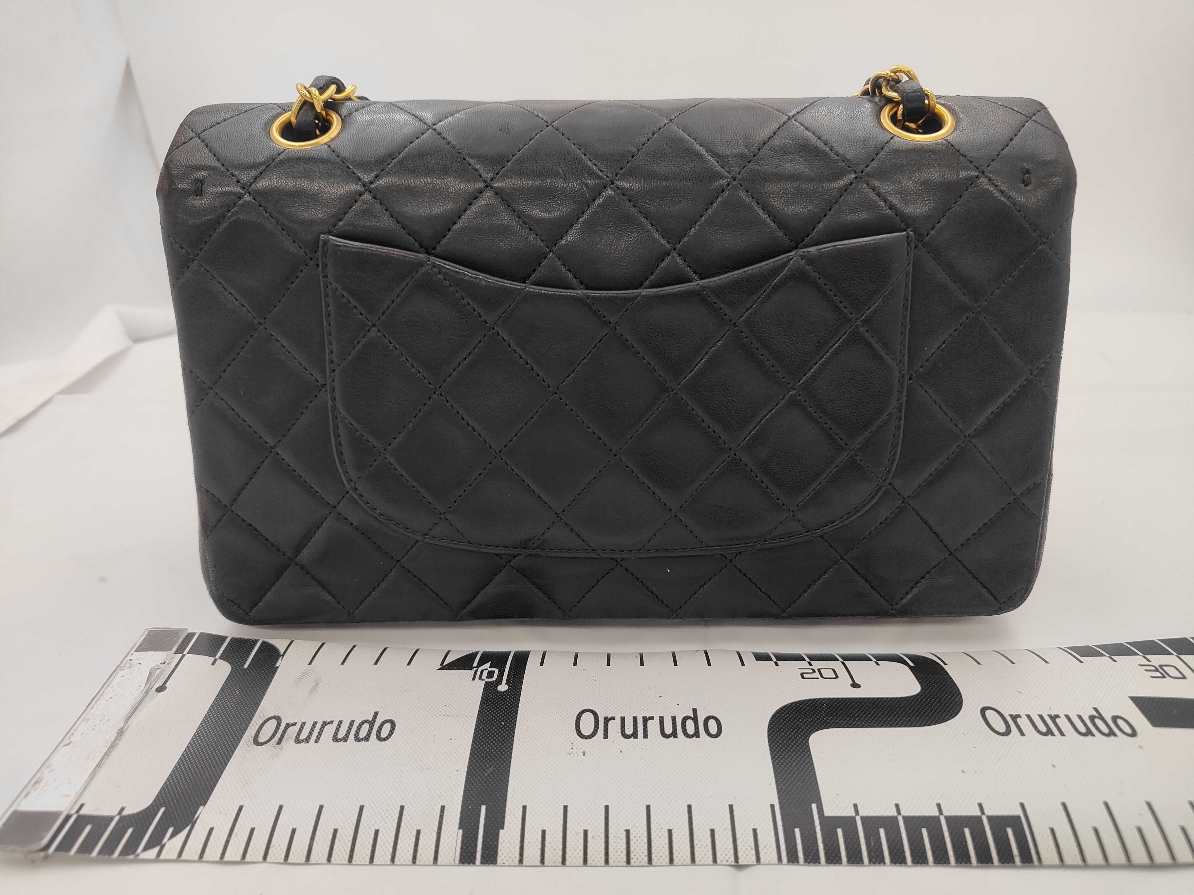Matelassé Lambskin Double Flap Double Chain Shoulder Bag — view 2