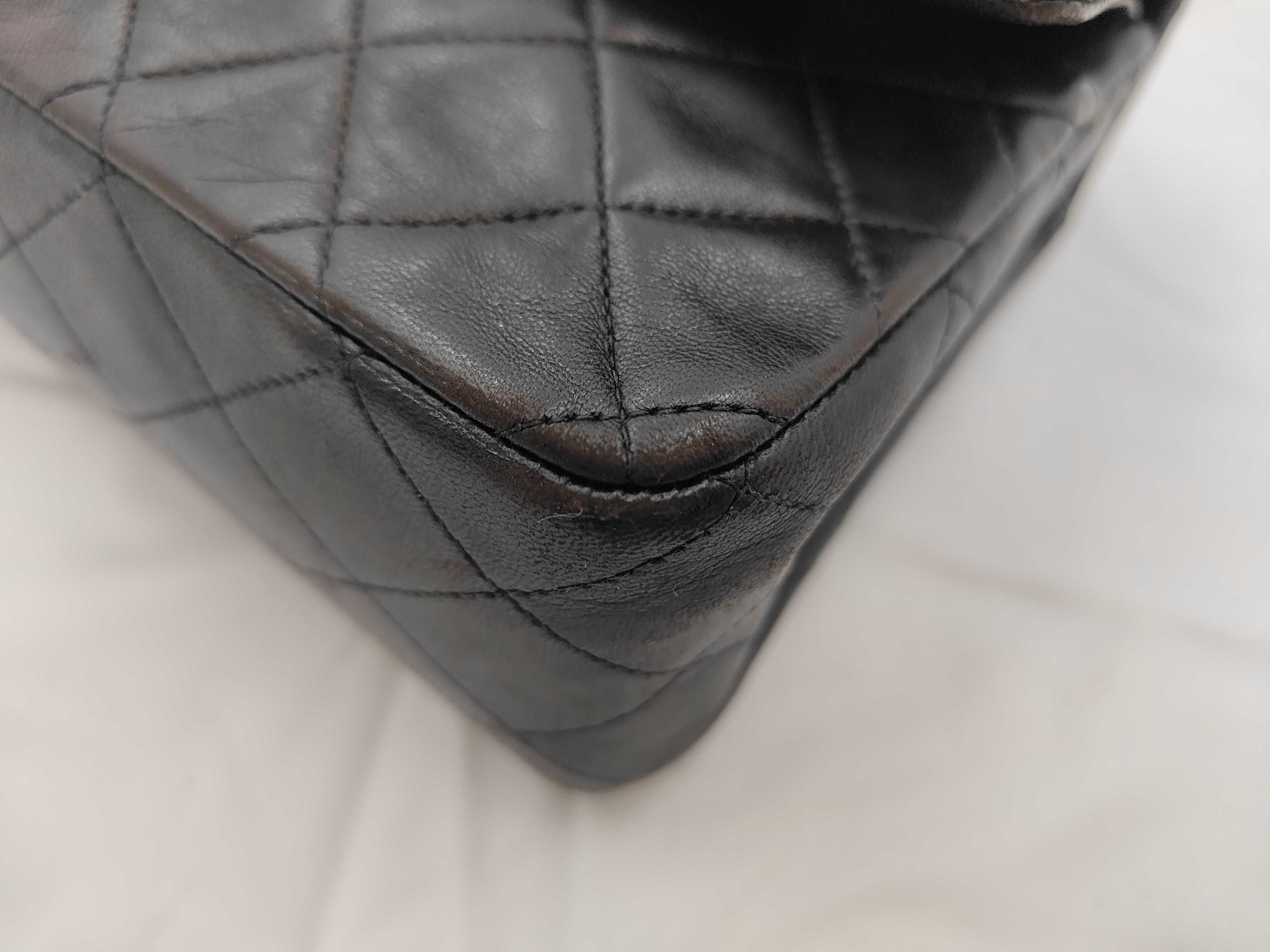 Matelassé Lambskin Double Flap Double Chain Shoulder Bag — view 6
