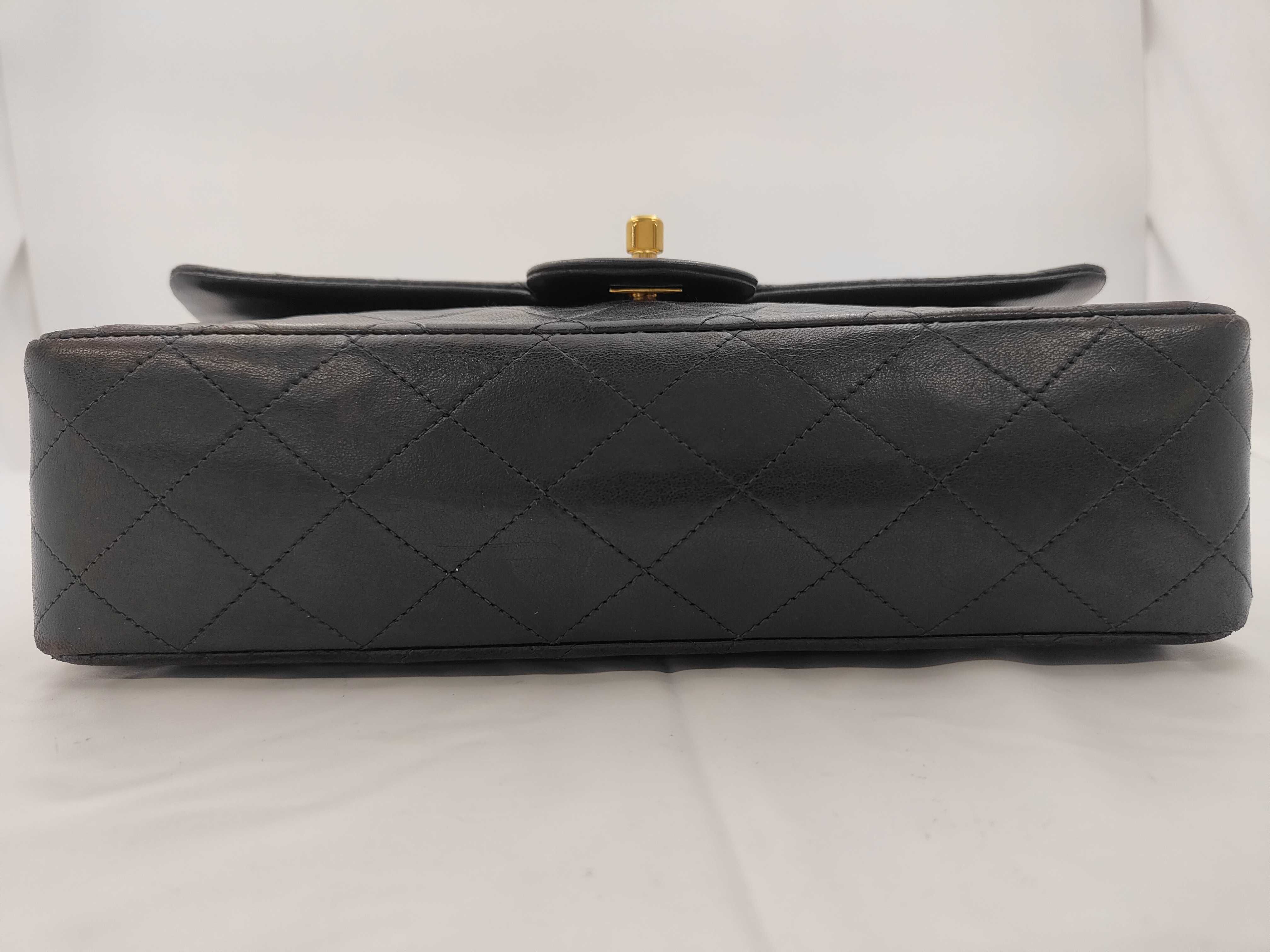 Matelassé Lambskin Double Flap Double Chain Shoulder Bag — view 7